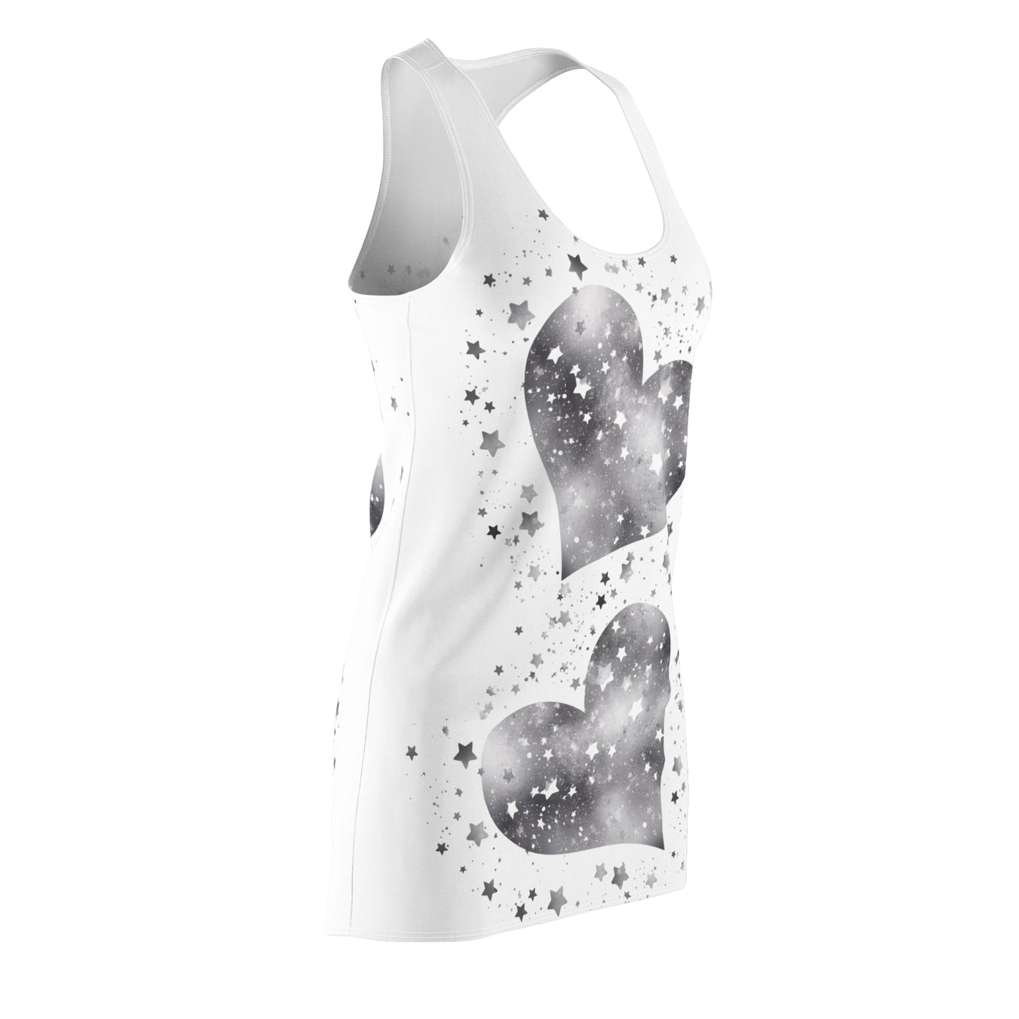 Women’s Graphic Cut & Sew Racerback Dress – 100% Polyester – “Racer 018”