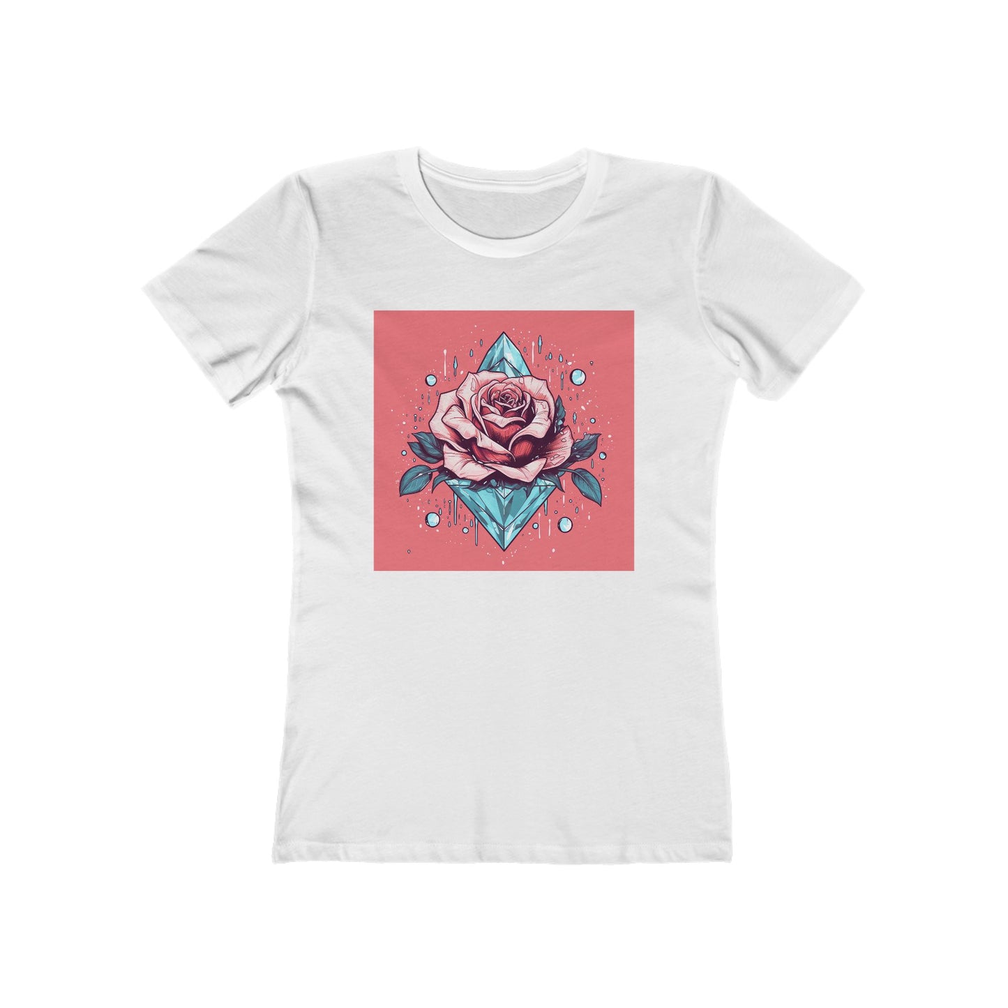 Women’s Comfy Graphic Boyfriend Tee – 100% Cotton – Slim Fit – “Tee 019”