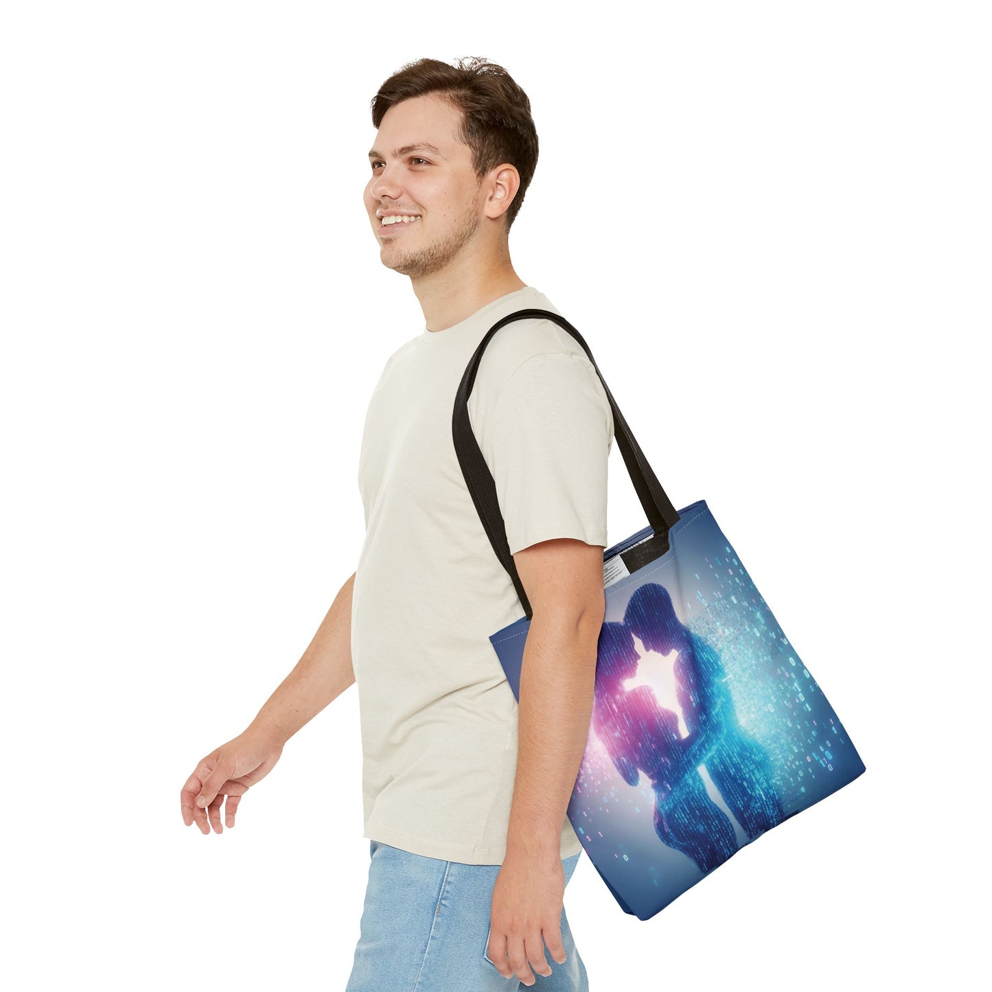Binary Lovers Tote Bag – 100% Polyester – 2 Sizes