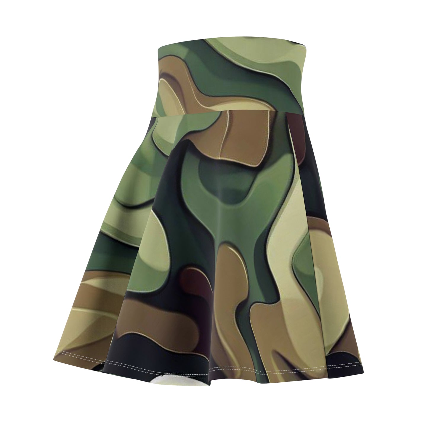 Women’s Graphic Skater Skirt – 95% Polyester / 5% Spandex – Versatile Fit – “Skirt 009”