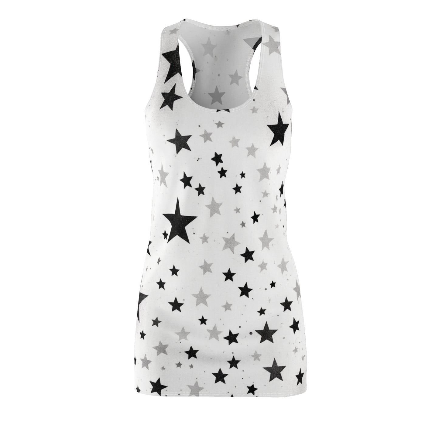 Women’s Graphic Cut & Sew Racerback Dress – 100% Polyester – “Racer 023”