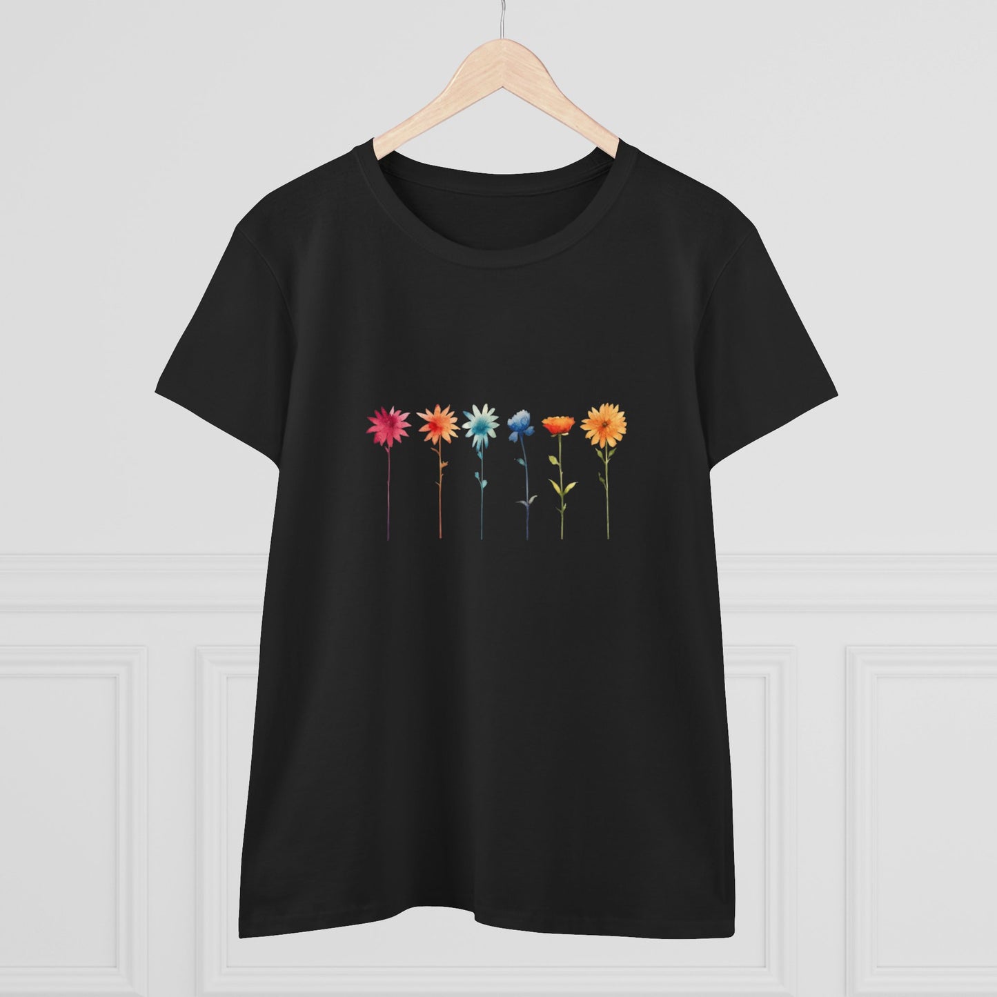 Women’s Graphic Midweight Tee – 100% Cotton – Semi Fitted – “Tee 010”