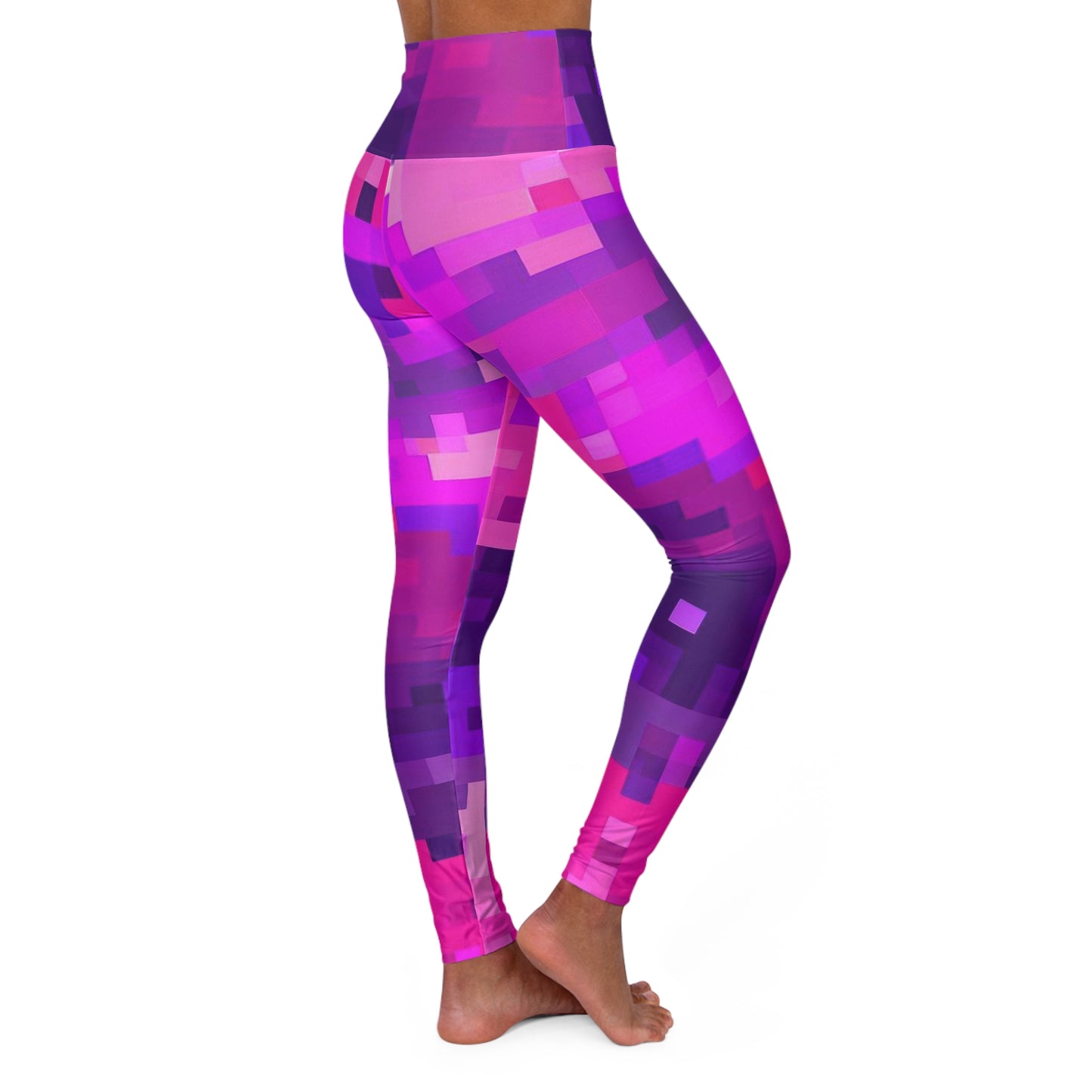 Women’s High‑Waisted Graphic Yoga Pants – 100% Polyester – Skinny Fit – “Pants 006”