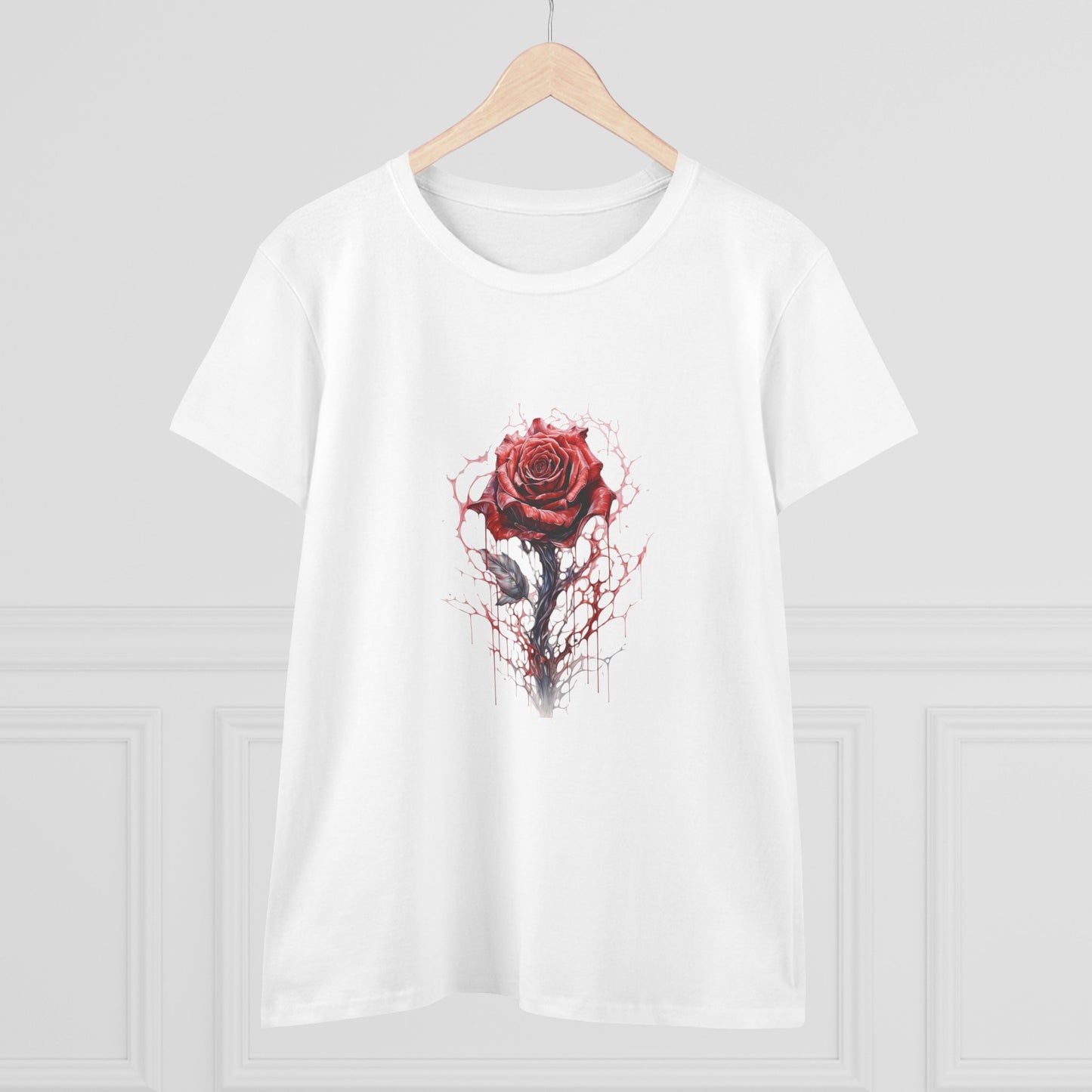 Women’s Graphic Midweight Tee – 100% Cotton – Semi‑Fitted – “Tee 007”