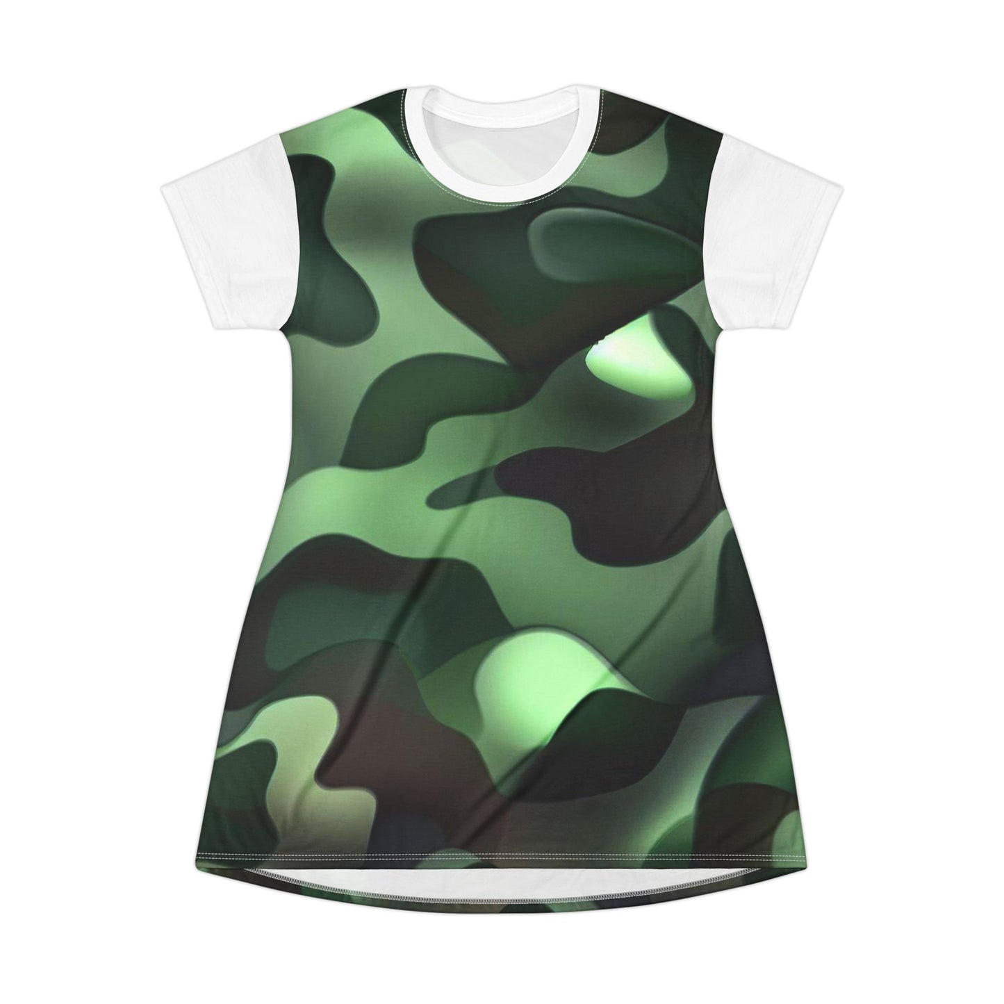 Women’s Graphic T‑Shirt Dress – 100% Polyester – Light Fabric – “Dress 013”