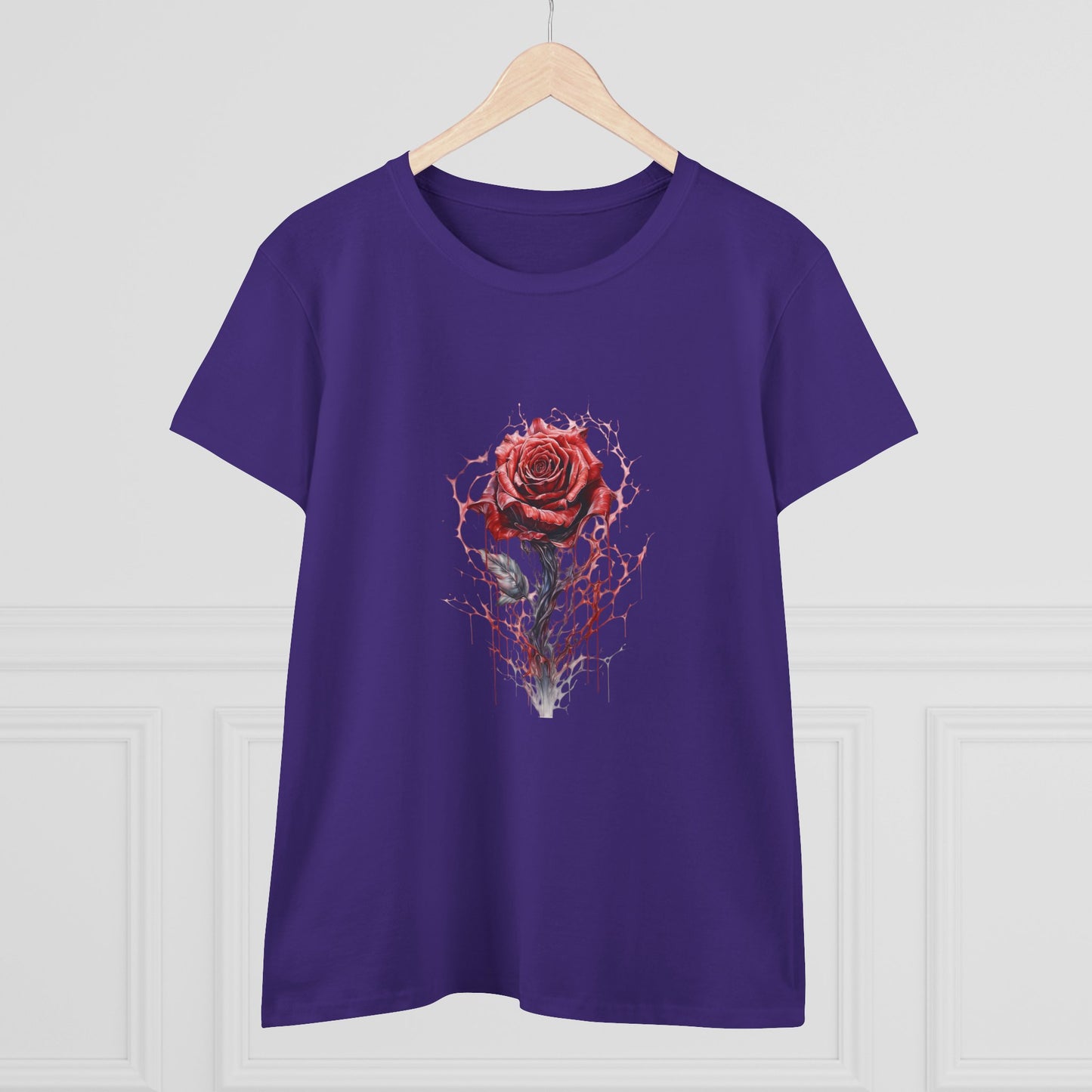 Women’s Graphic Midweight Tee – 100% Cotton – Semi‑Fitted – “Tee 007”