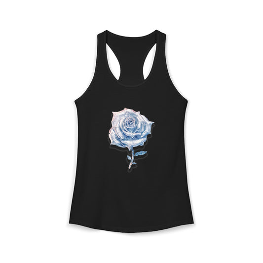 Women’s Graphic Ideal Racerback Tank – 60% Combed Cotton / 40% Polyester – Slim Fit – “Tank 006”
