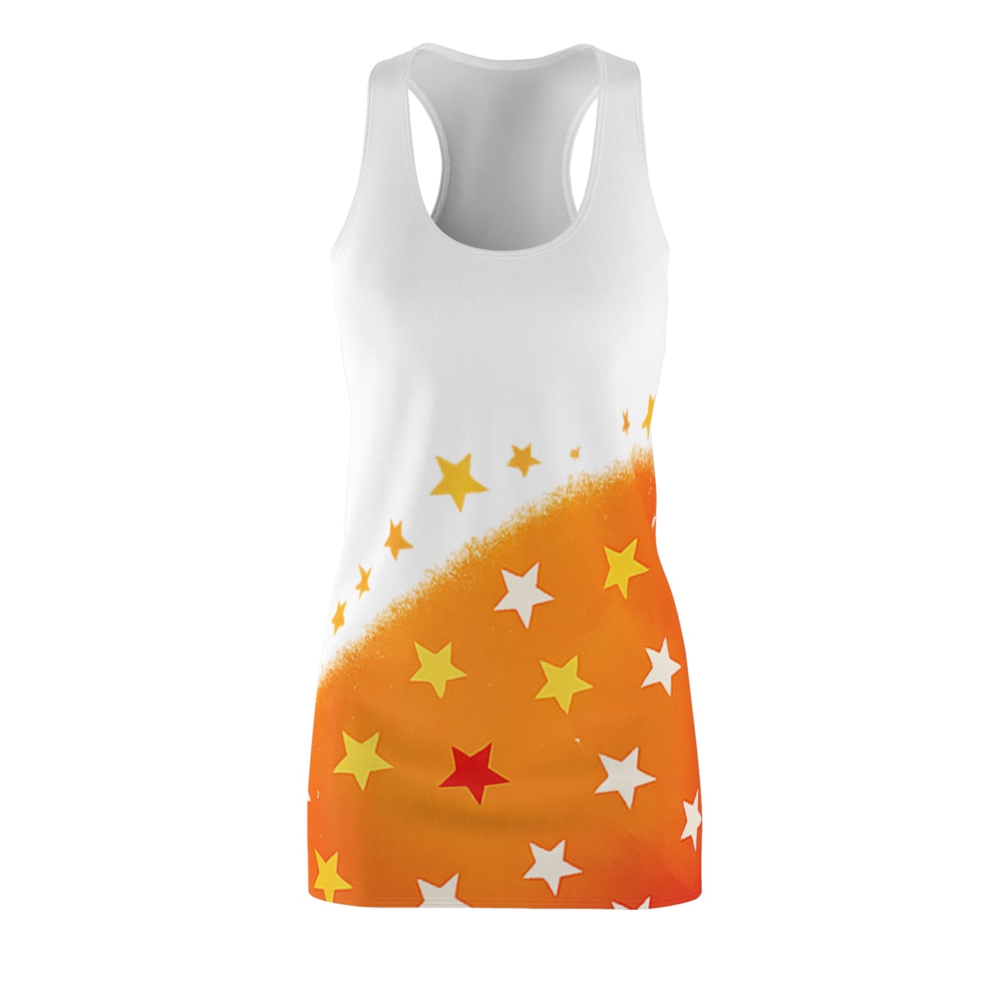 Women’s Graphic Cut & Sew Racerback Dress – 100% Polyester – “Racer 022”