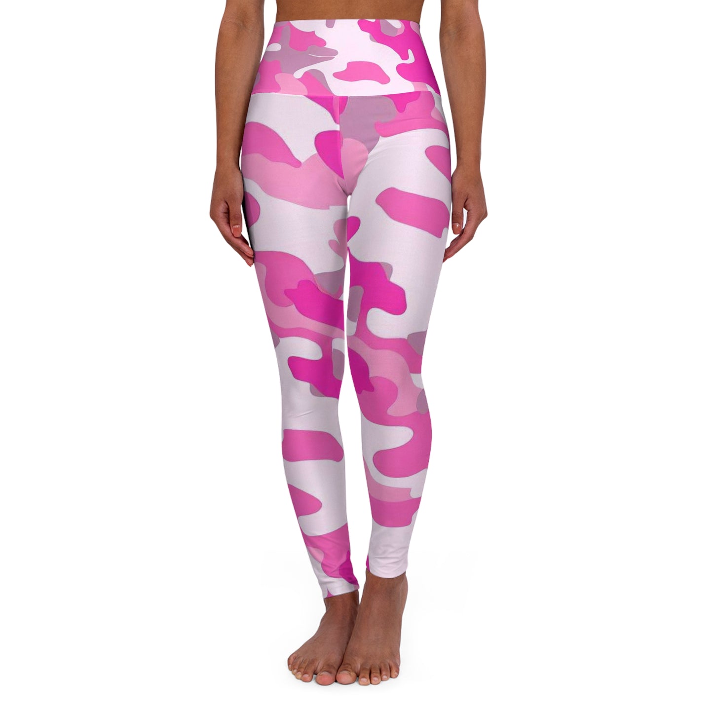 Women’s High‑Waisted Graphic Yoga Pants – 100% Polyester – Skinny Fit – “Pants 001”