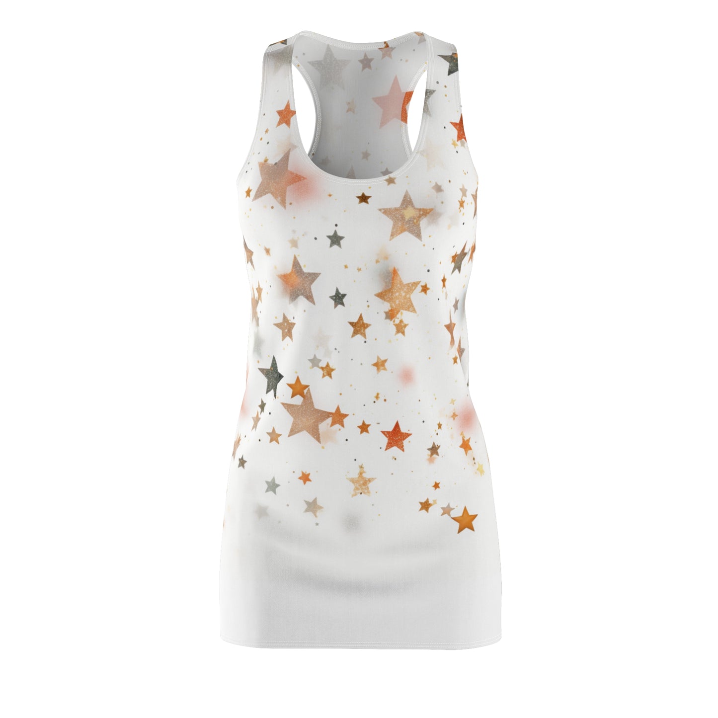 Women’s Graphic Cut & Sew Racerback Dress – 100% Polyester – “Racer 016”
