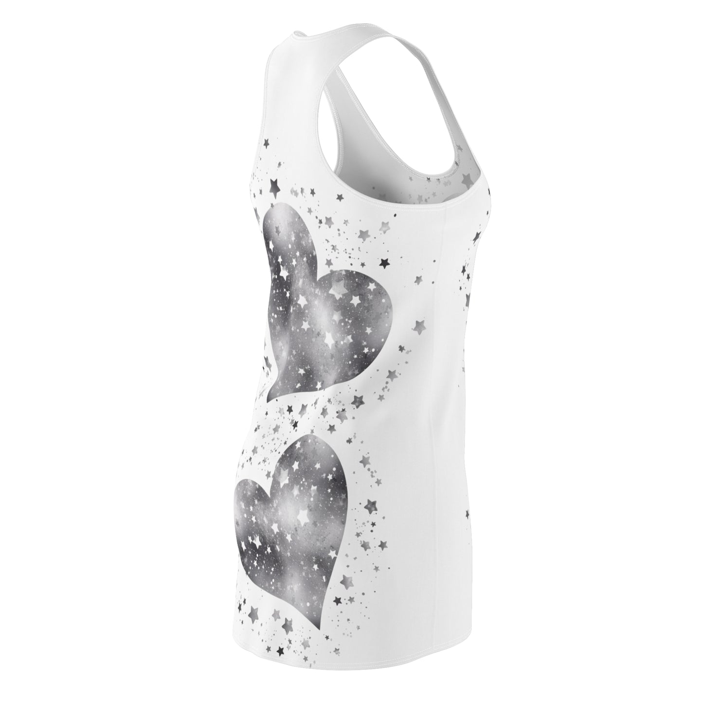 Women’s Graphic Cut & Sew Racerback Dress – 100% Polyester – “Racer 018”