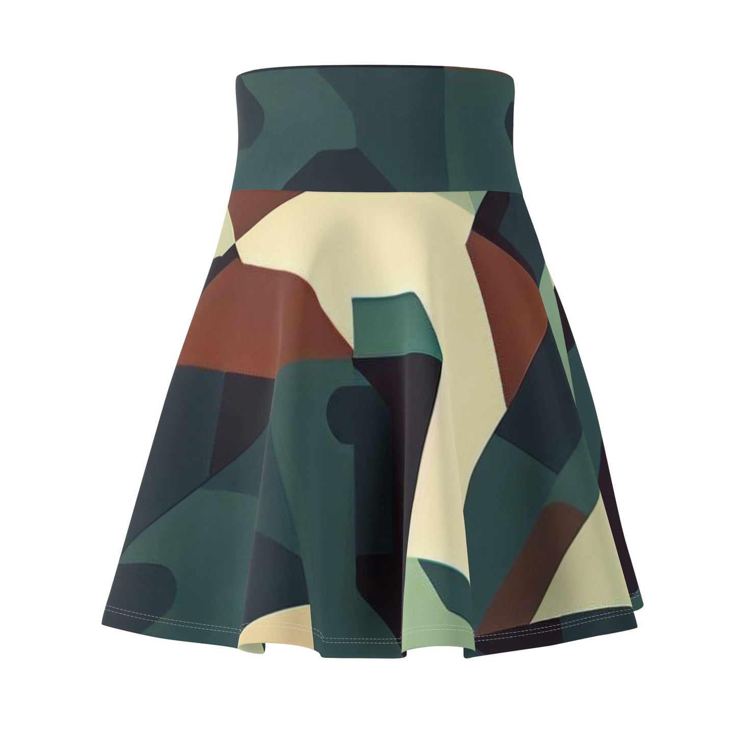 Women’s Graphic Skater Skirt – 95% Polyester / 5% Spandex – Versatile Fit – “Skirt 006”