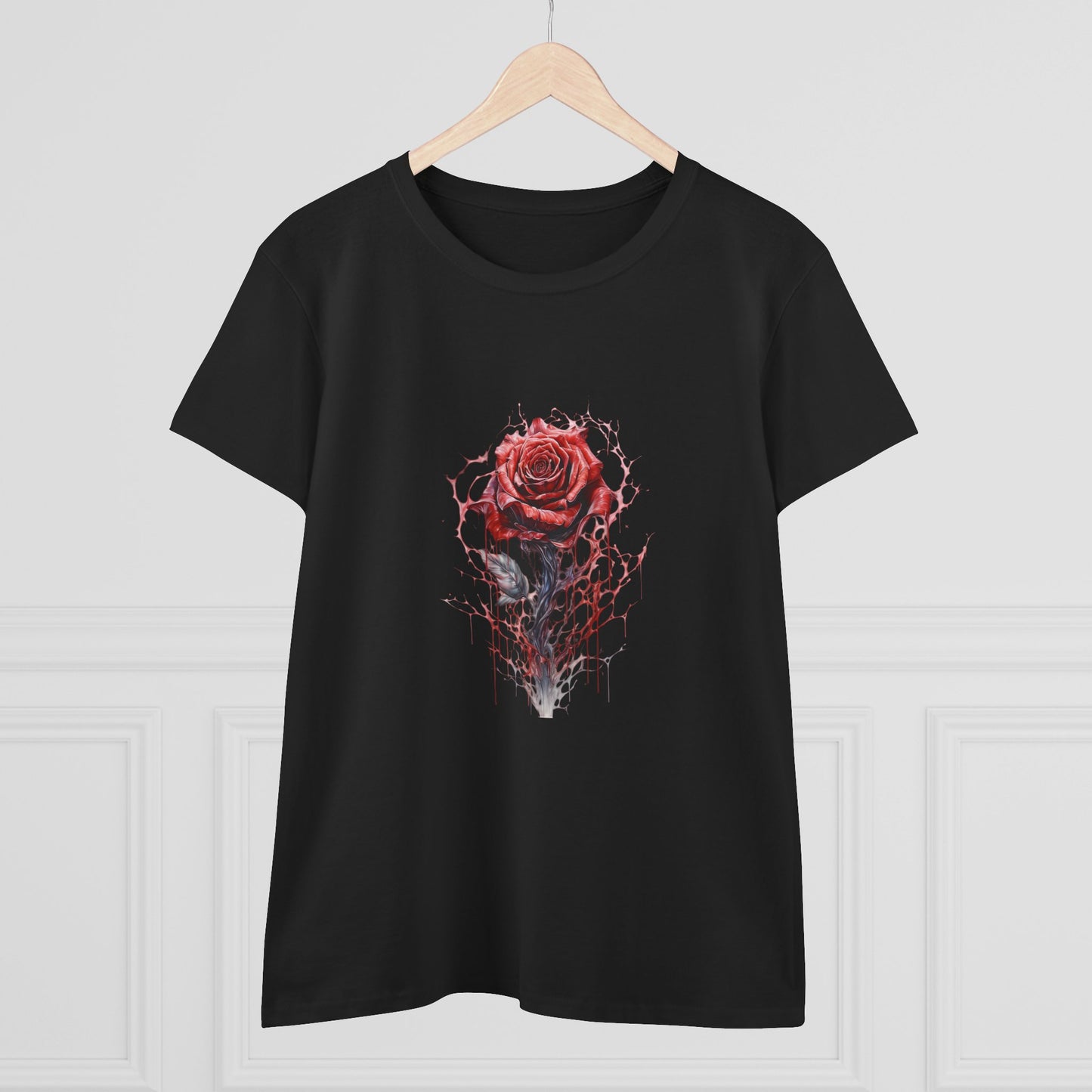 Women’s Graphic Midweight Tee – 100% Cotton – Semi‑Fitted – “Tee 007”
