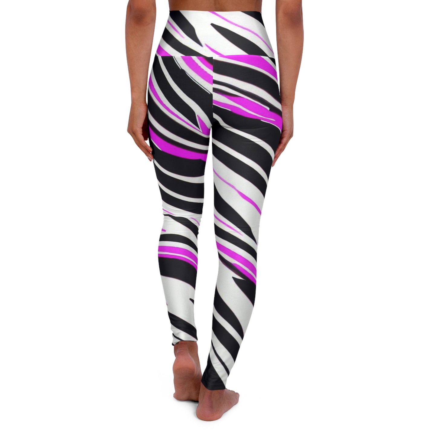 Women’s High‑Waisted Graphic Yoga Pants – 100% Polyester – Skinny Fit – “Pants 016”