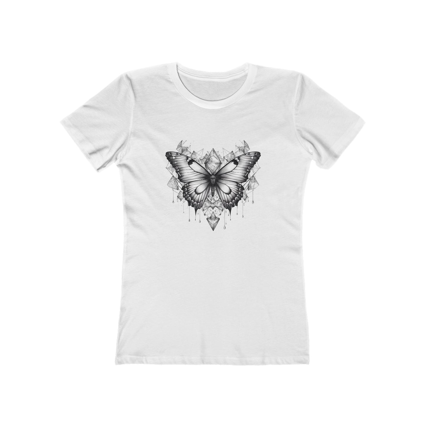 Women’s Comfy Graphic Boyfriend Tee – 100% Cotton – Slim Fit – “Tee 021”