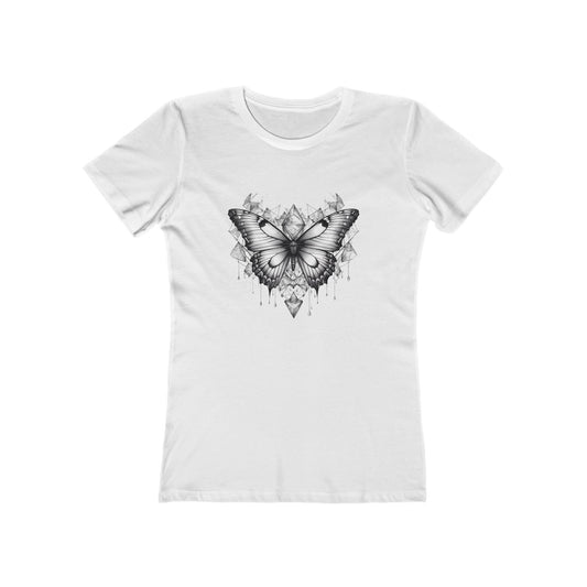Women’s Comfy Graphic Boyfriend Tee – 100% Cotton – Slim Fit – “Tee 021”