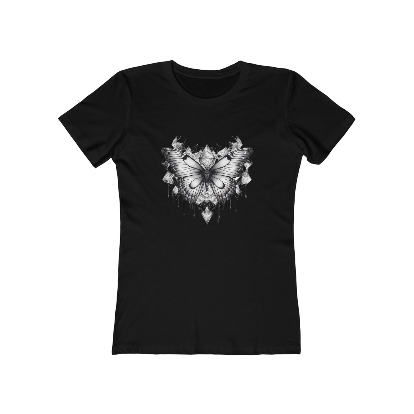 Women’s Comfy Graphic Boyfriend Tee – 100% Cotton – Slim Fit – “Tee 021”