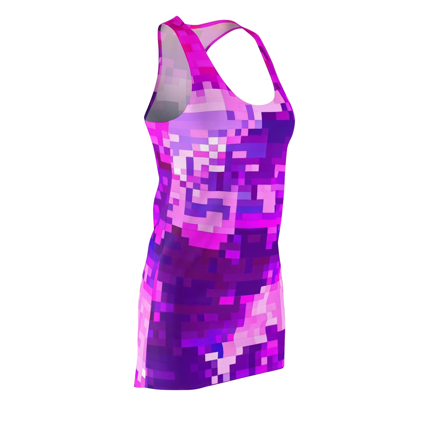 Women’s Graphic Cut & Sew Racerback Dress – 100% Polyester – “Racer 010”