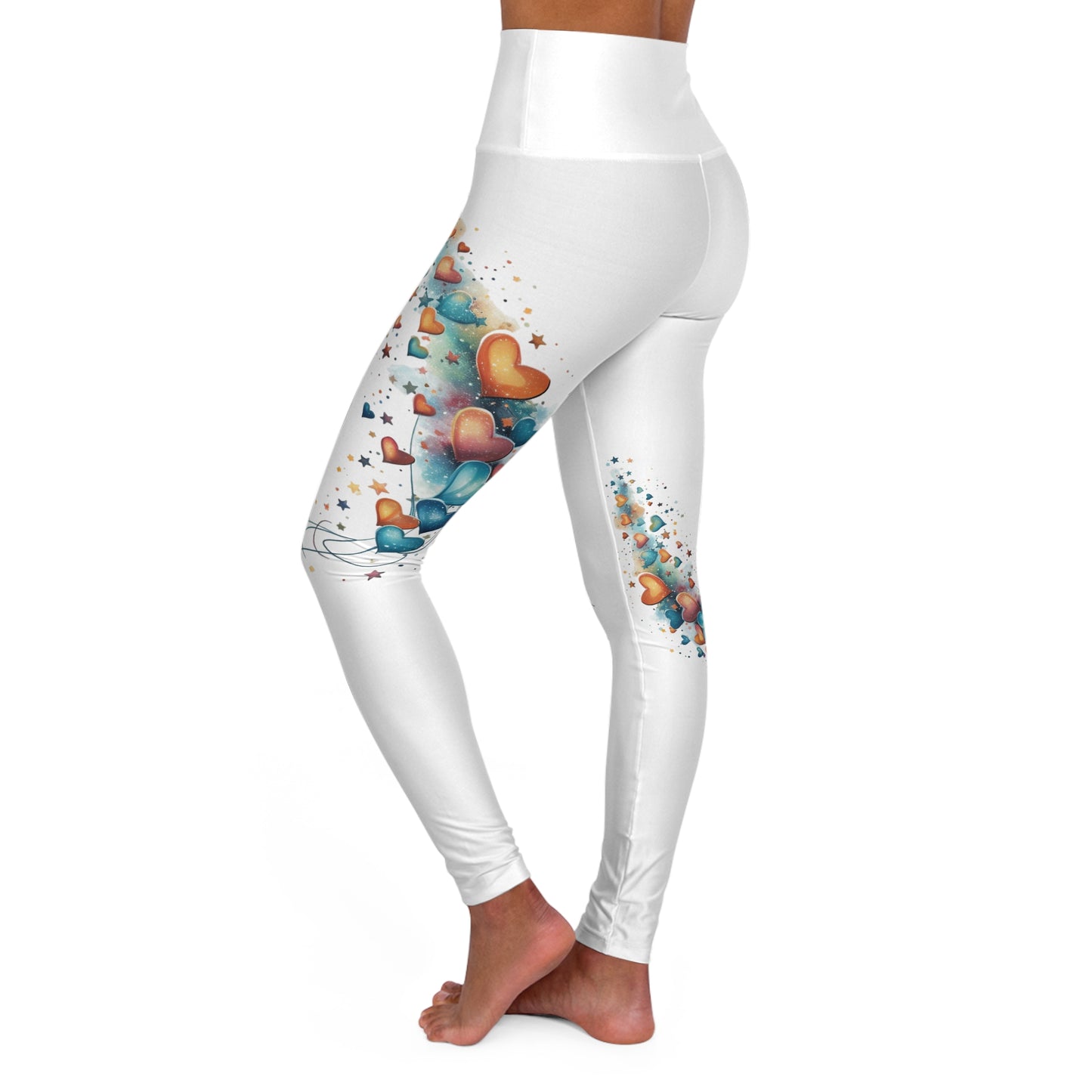 Women’s High‑Waisted Graphic Yoga Pants – 100% Polyester – Skinny Fit – “Pants 023”