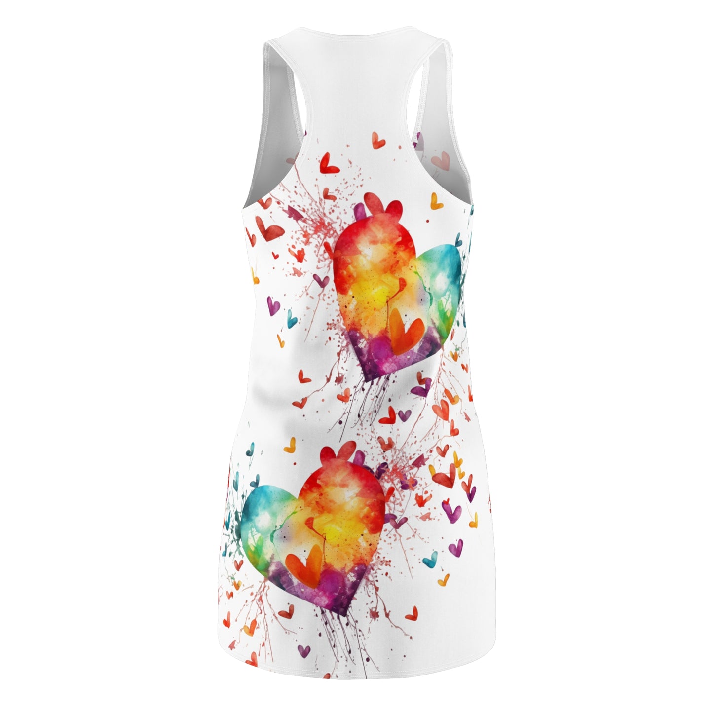 Women’s Graphic Cut & Sew Racerback Dress – 100% Polyester – “Racer 025”