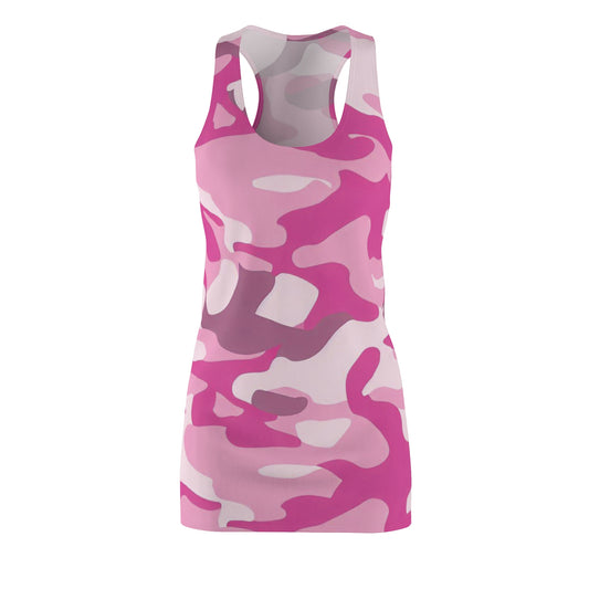 Women’s Graphic Cut & Sew Racerback Dress – 100% Polyester – “Racer 014”