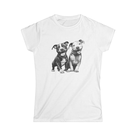 Women’s Graphic Softstyle Tee – 100% Ring Spun Cotton – Semi Fitted – “Tee 025”