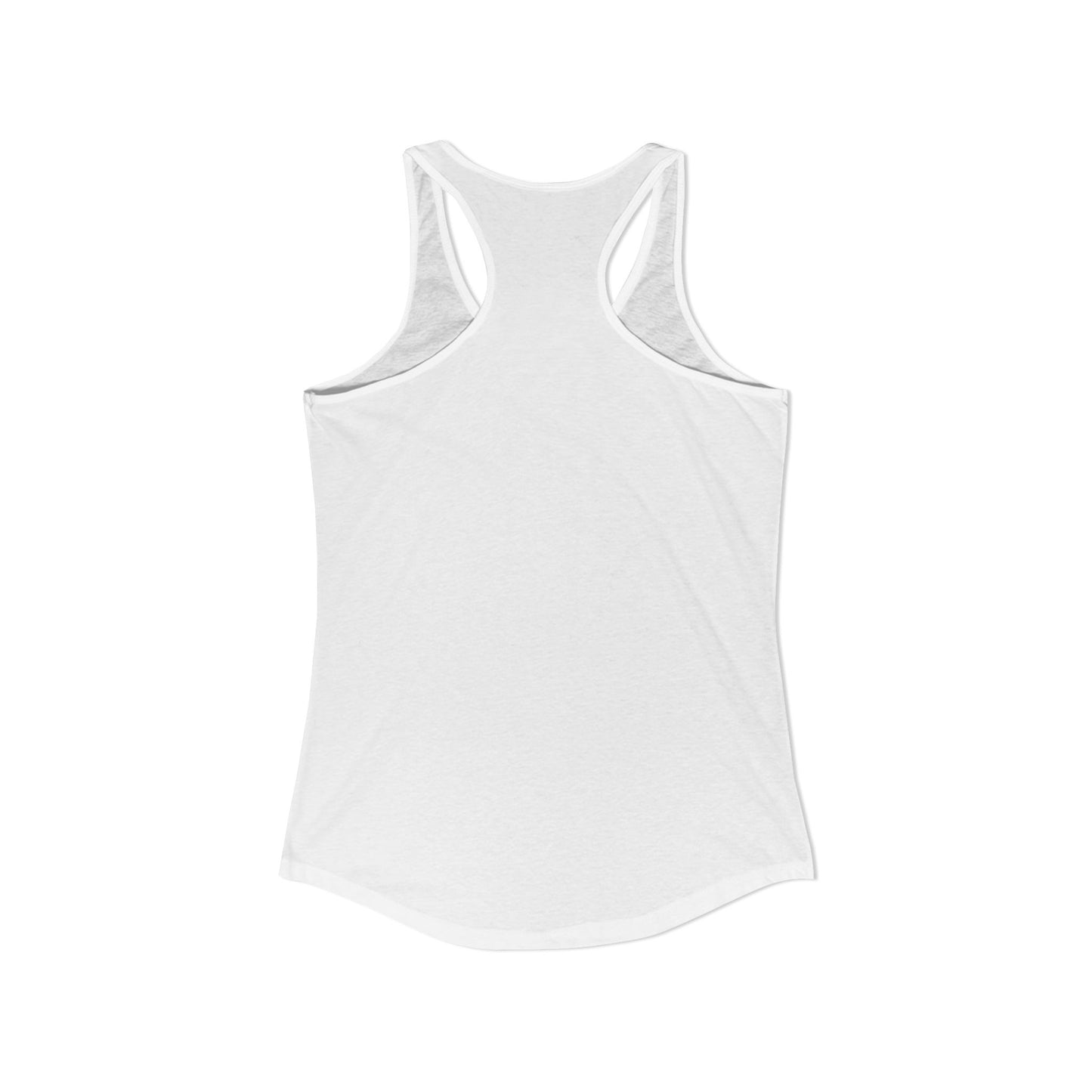 Women’s Graphic Ideal Racerback Tank – 60% Combed Cotton / 40% Polyester – Slim Fit – “Tank 010”