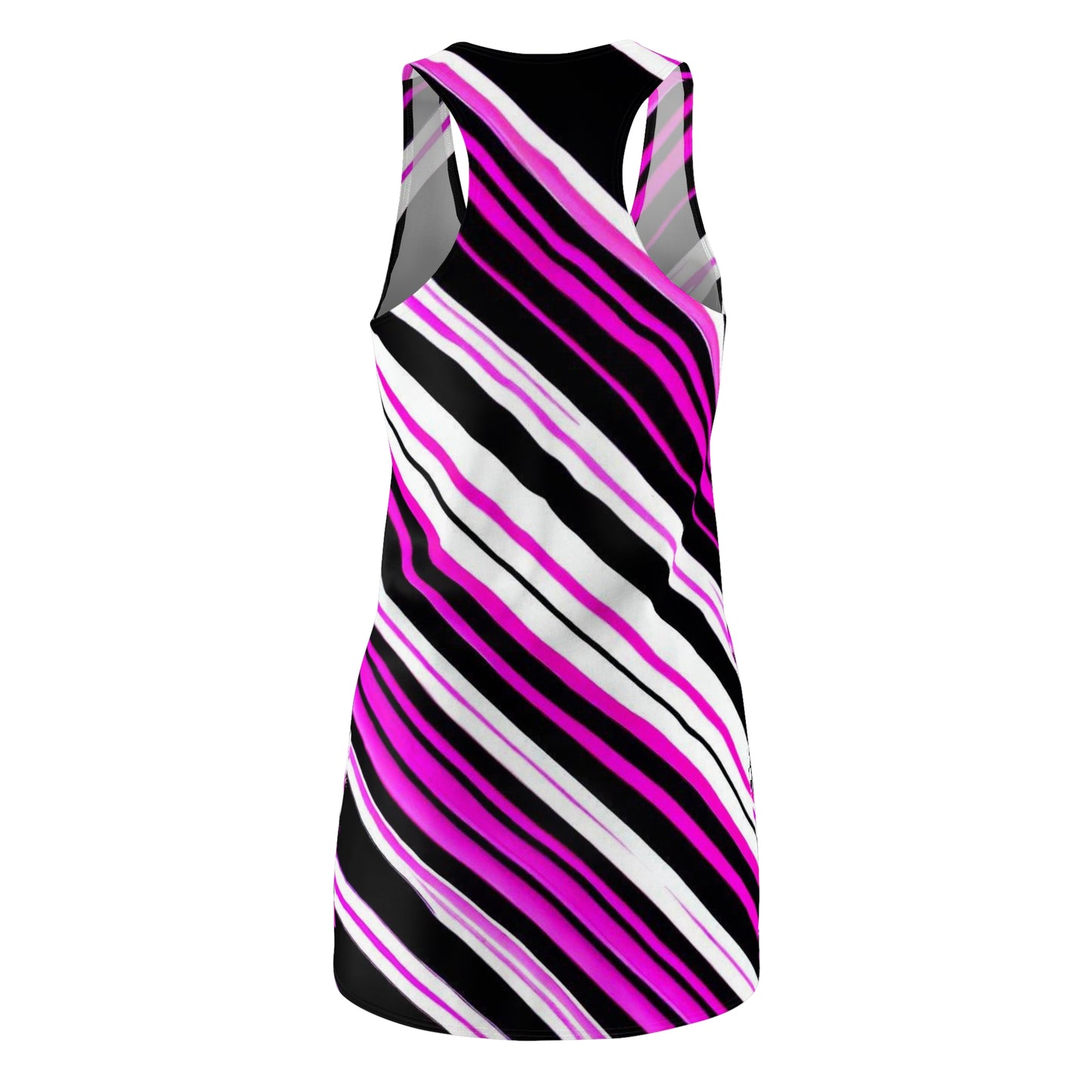 Women’s Graphic Cut & Sew Racerback Dress – 100% Polyester – “Racer 003”