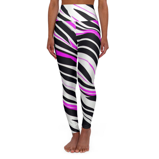 Women’s High‑Waisted Graphic Yoga Pants – 100% Polyester – Skinny Fit – “Pants 016”