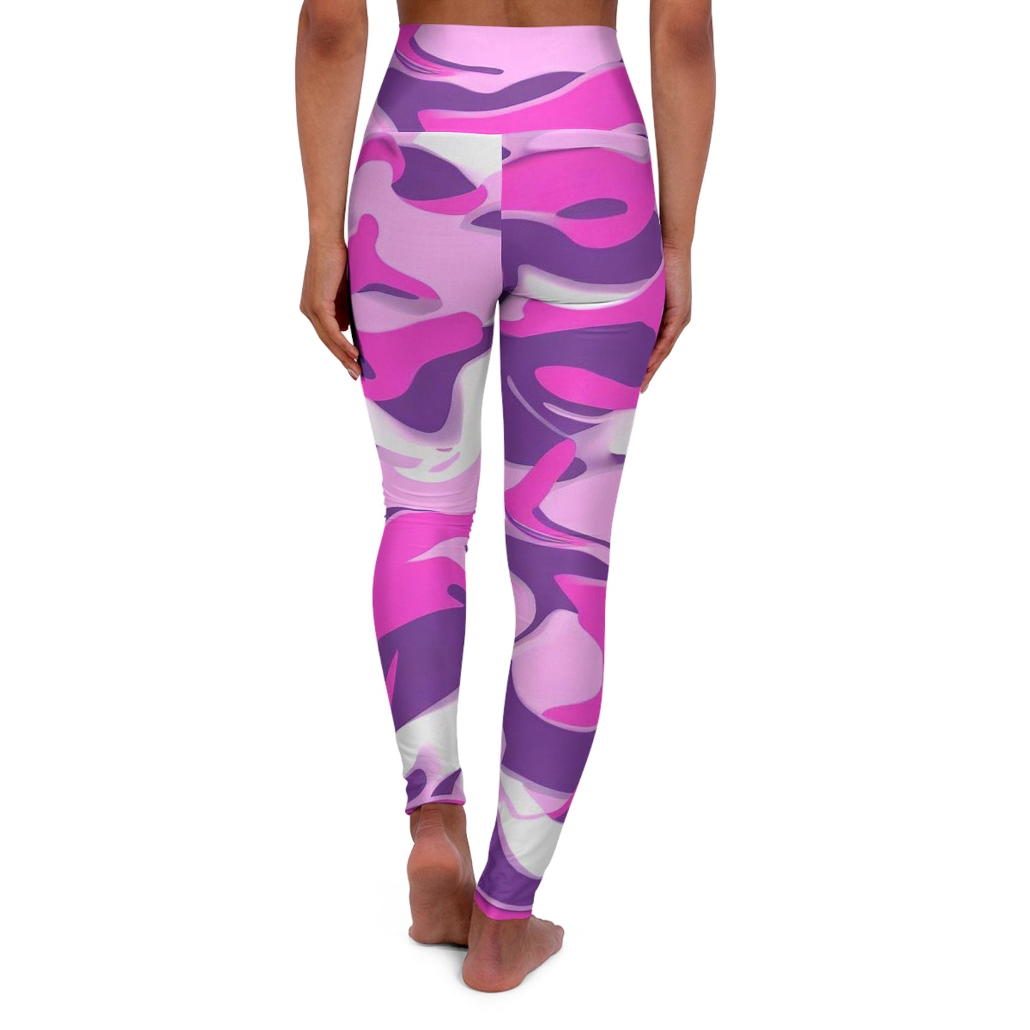 Women’s High‑Waisted Graphic Yoga Pants – 100% Polyester – Skinny Fit – “Pants 002”