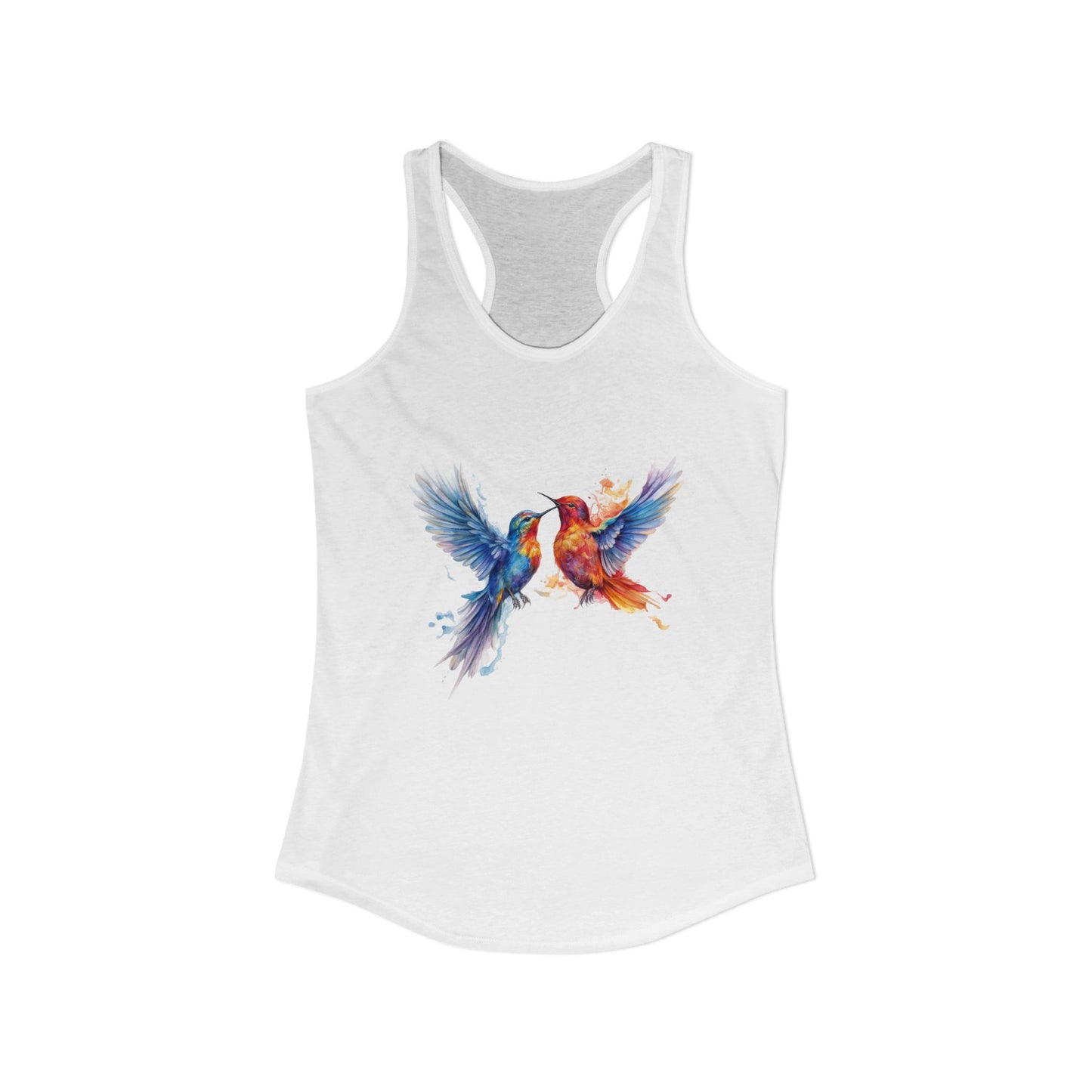Women’s Graphic Ideal Racerback Tank – 60% Combed Cotton / 40% Polyester – Slim Fit – “Tank 009”