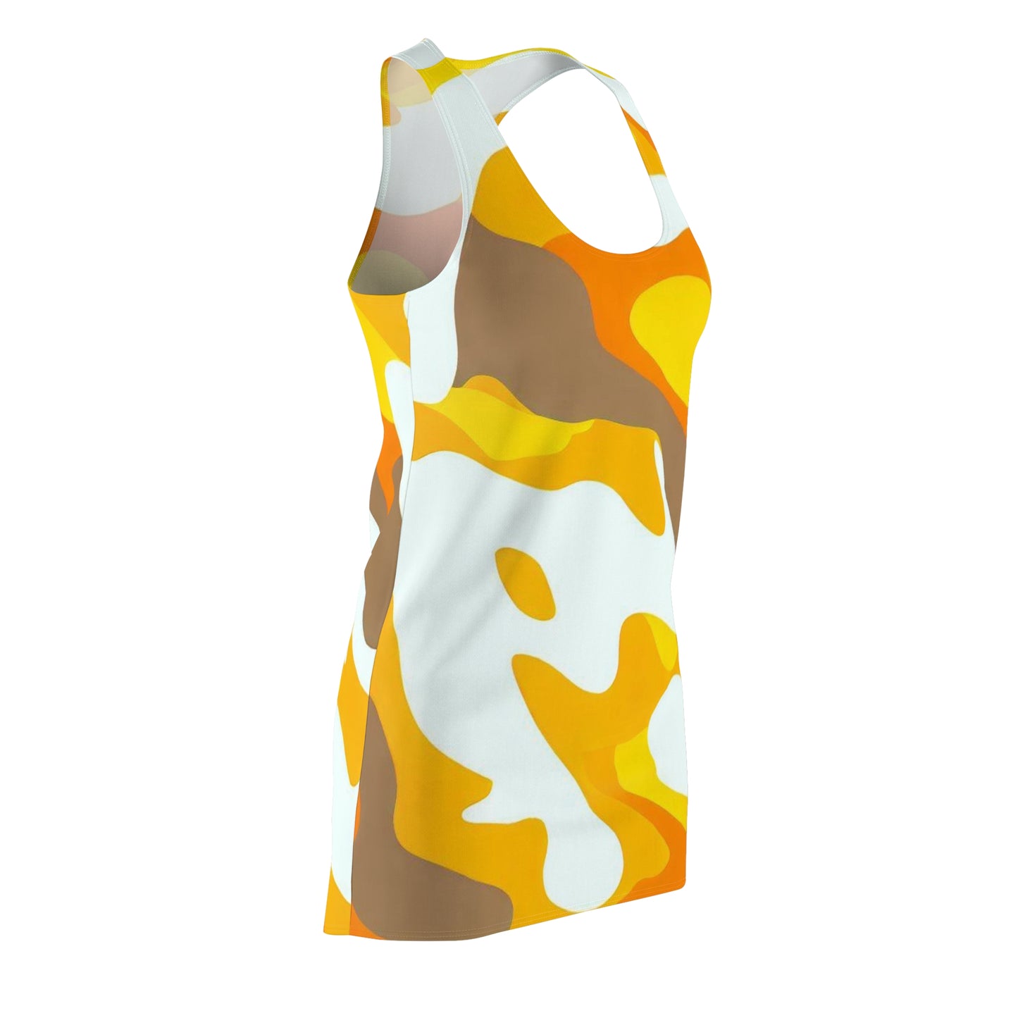 Women’s Graphic Cut & Sew Racerback Dress – 100% Polyester – “Racer 004”