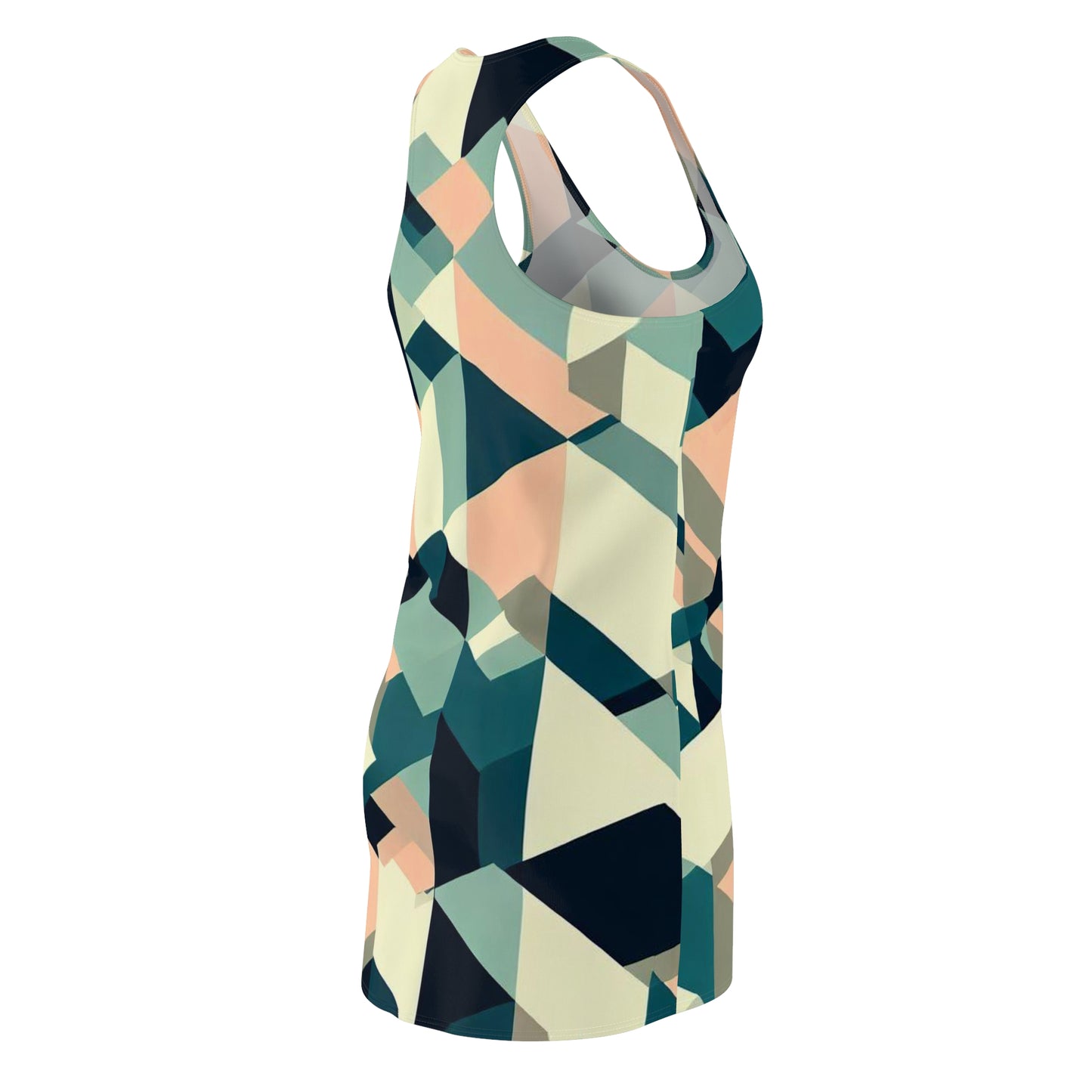 Women’s Graphic Cut & Sew Racerback Dress – 100% Polyester – “Racer 009”