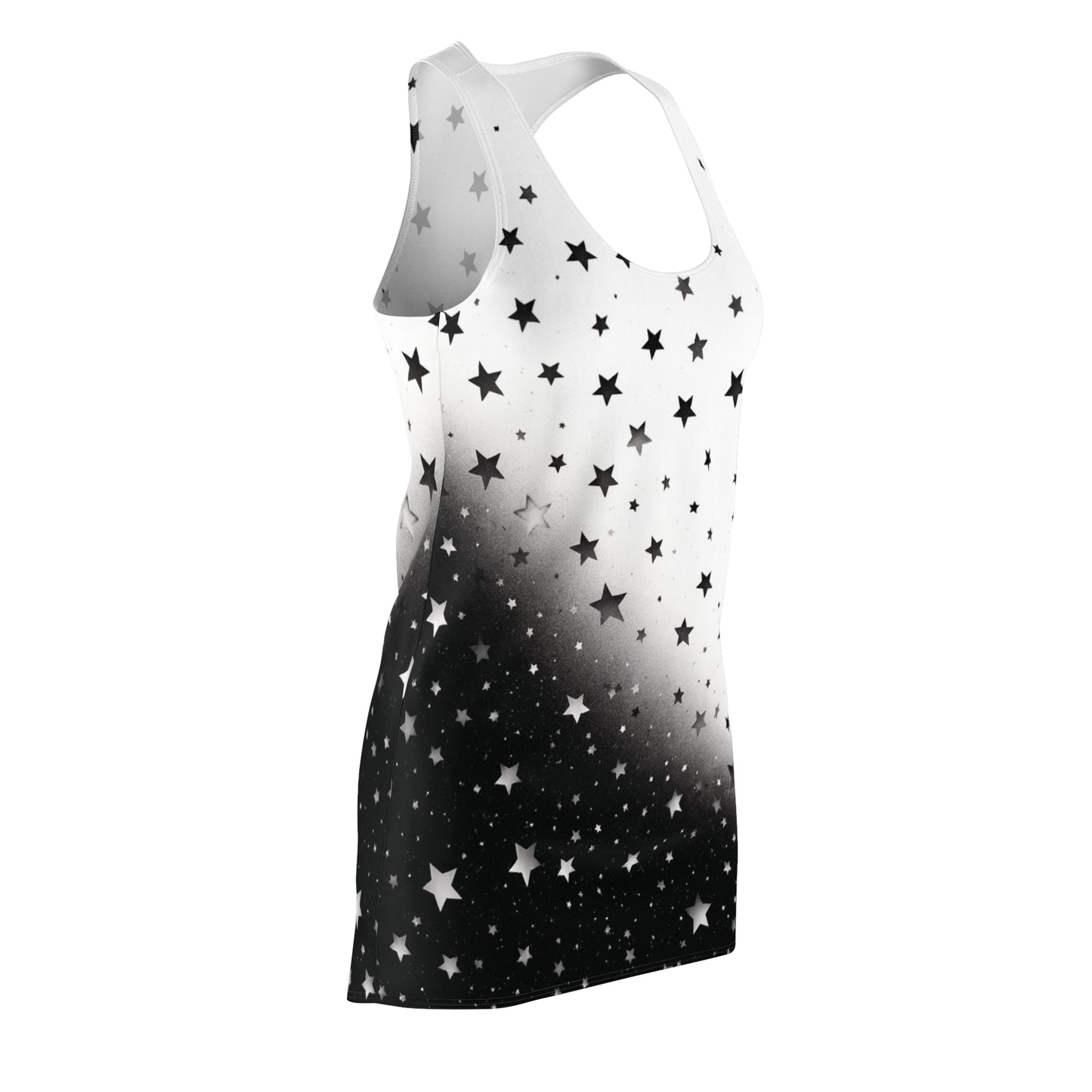 Women’s Graphic Cut & Sew Racerback Dress – 100% Polyester – “Racer 024”
