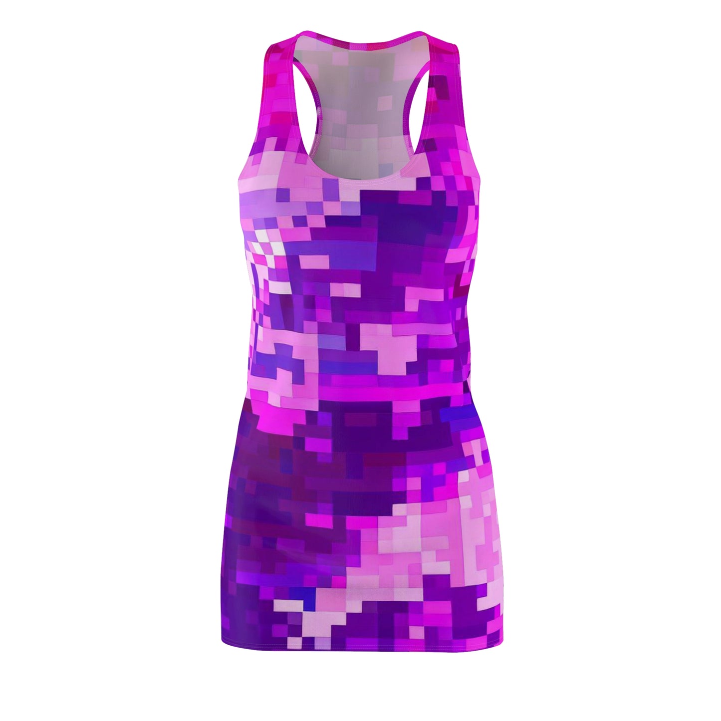 Women’s Graphic Cut & Sew Racerback Dress – 100% Polyester – “Racer 010”