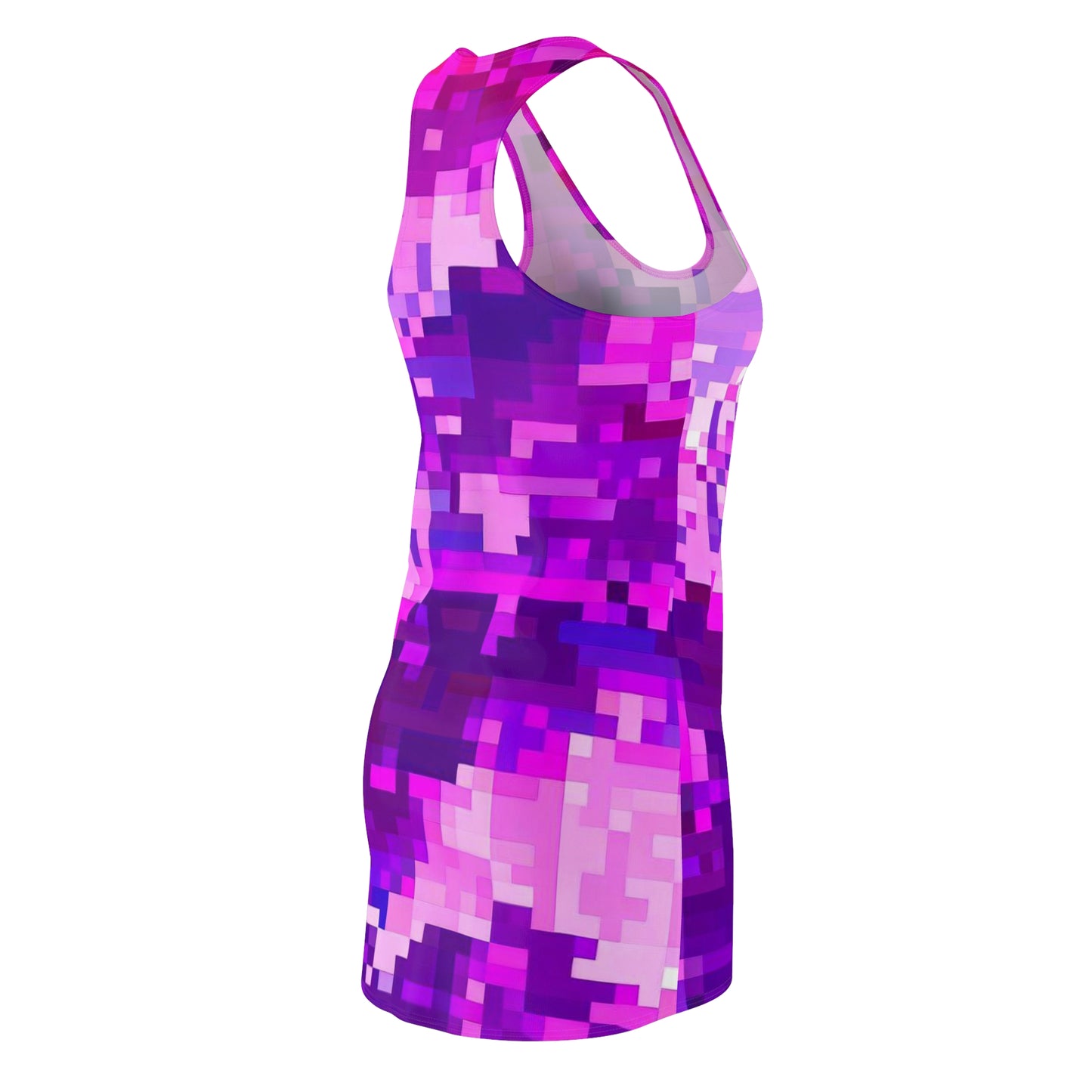 Women’s Graphic Cut & Sew Racerback Dress – 100% Polyester – “Racer 010”