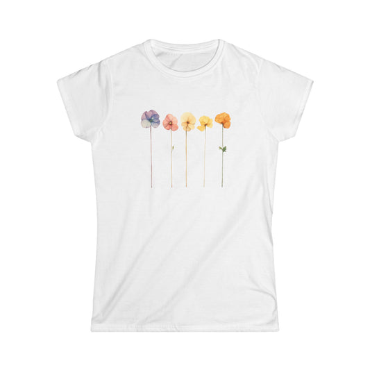 Women’s Graphic Softstyle Tee – 100% Ring Spun Cotton – Semi Fitted – “Tee 030”