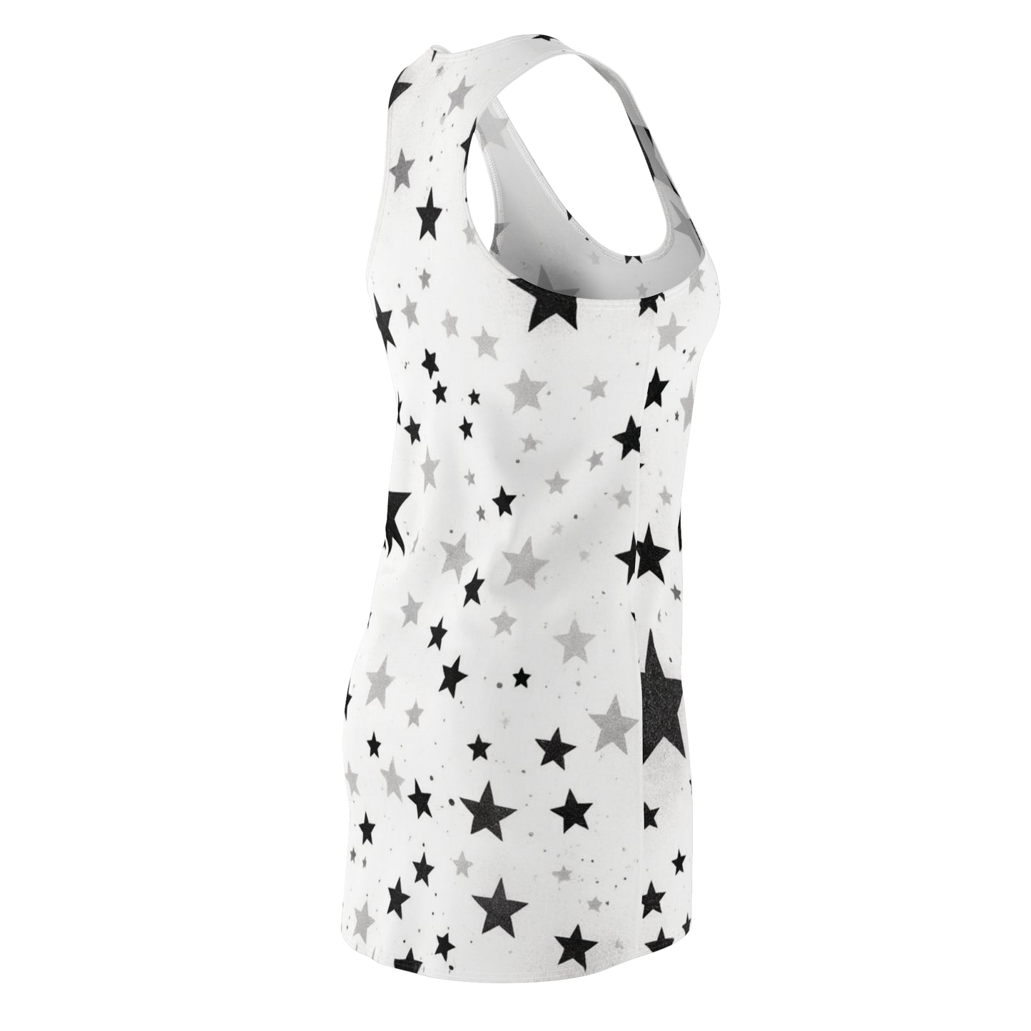 Women’s Graphic Cut & Sew Racerback Dress – 100% Polyester – “Racer 023”