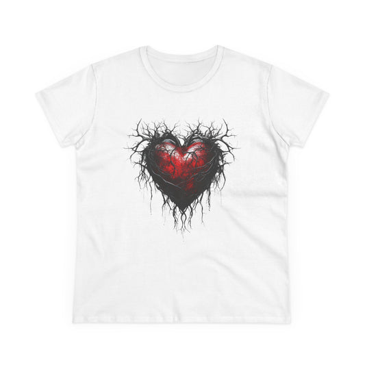 Women’s Graphic Midweight Tee – 100% Cotton – Semi‑Fitted – “Tee 005”