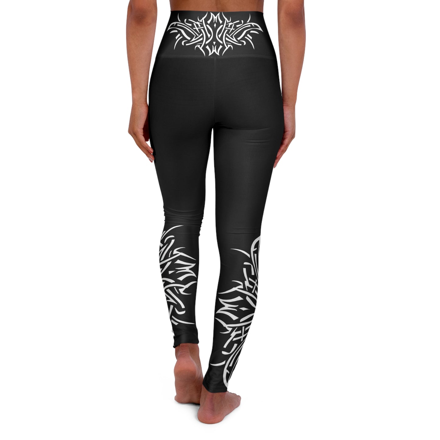 Women’s High‑Waisted Graphic Yoga Pants – 100% Polyester – Skinny Fit – “Pants 019”