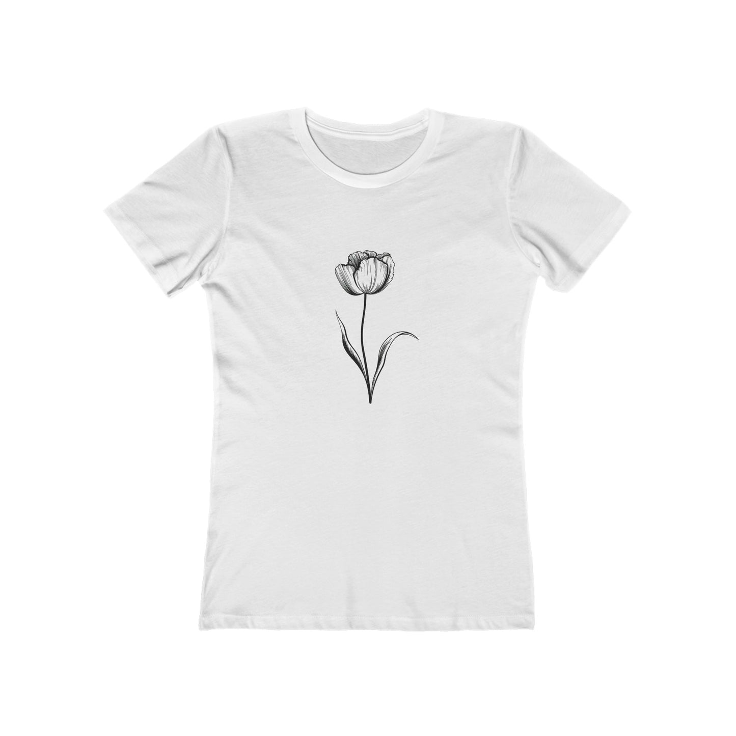 Women’s Comfy Graphic Boyfriend Tee – 100% Cotton – Slim Fit – “Tee 018”