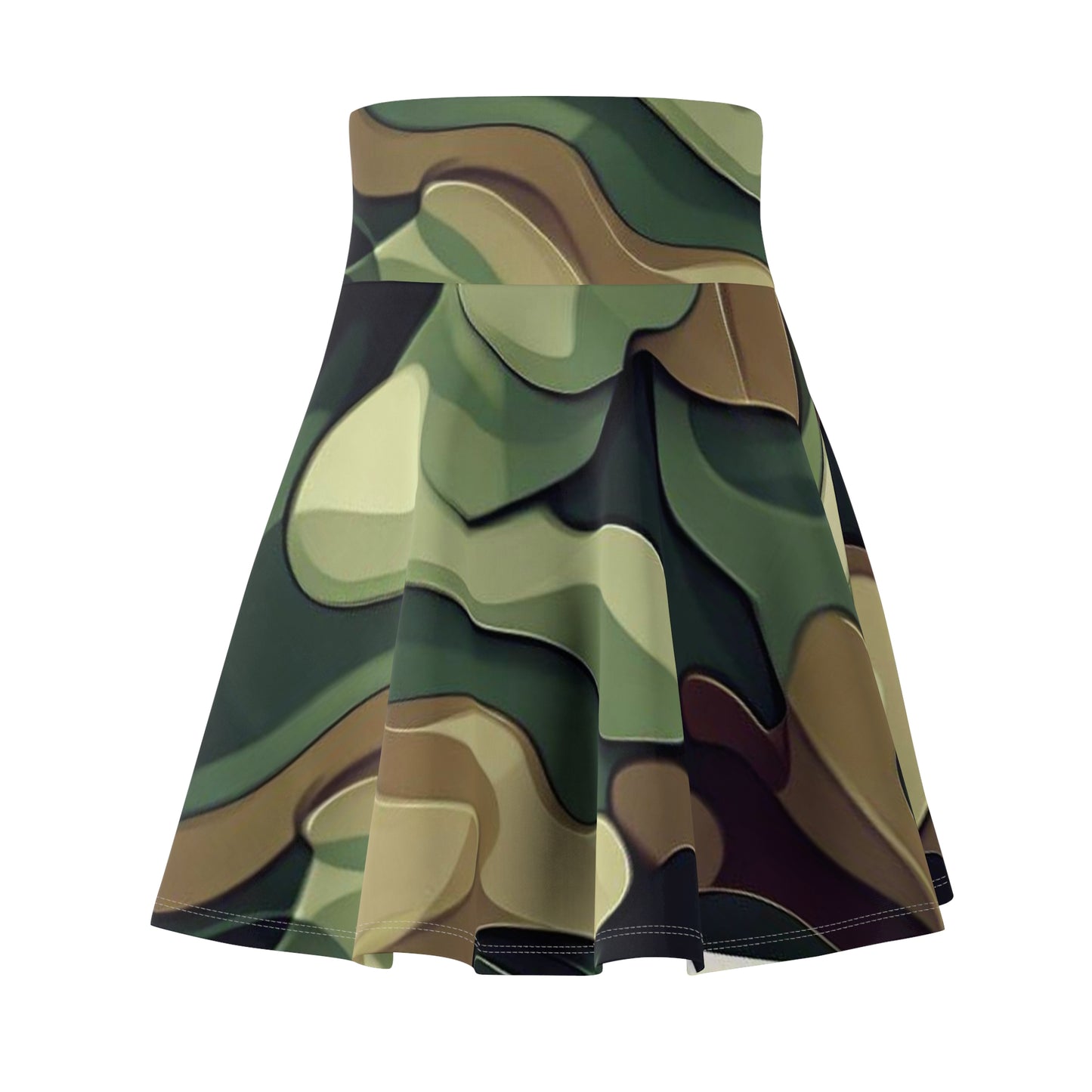 Women’s Graphic Skater Skirt – 95% Polyester / 5% Spandex – Versatile Fit – “Skirt 009”