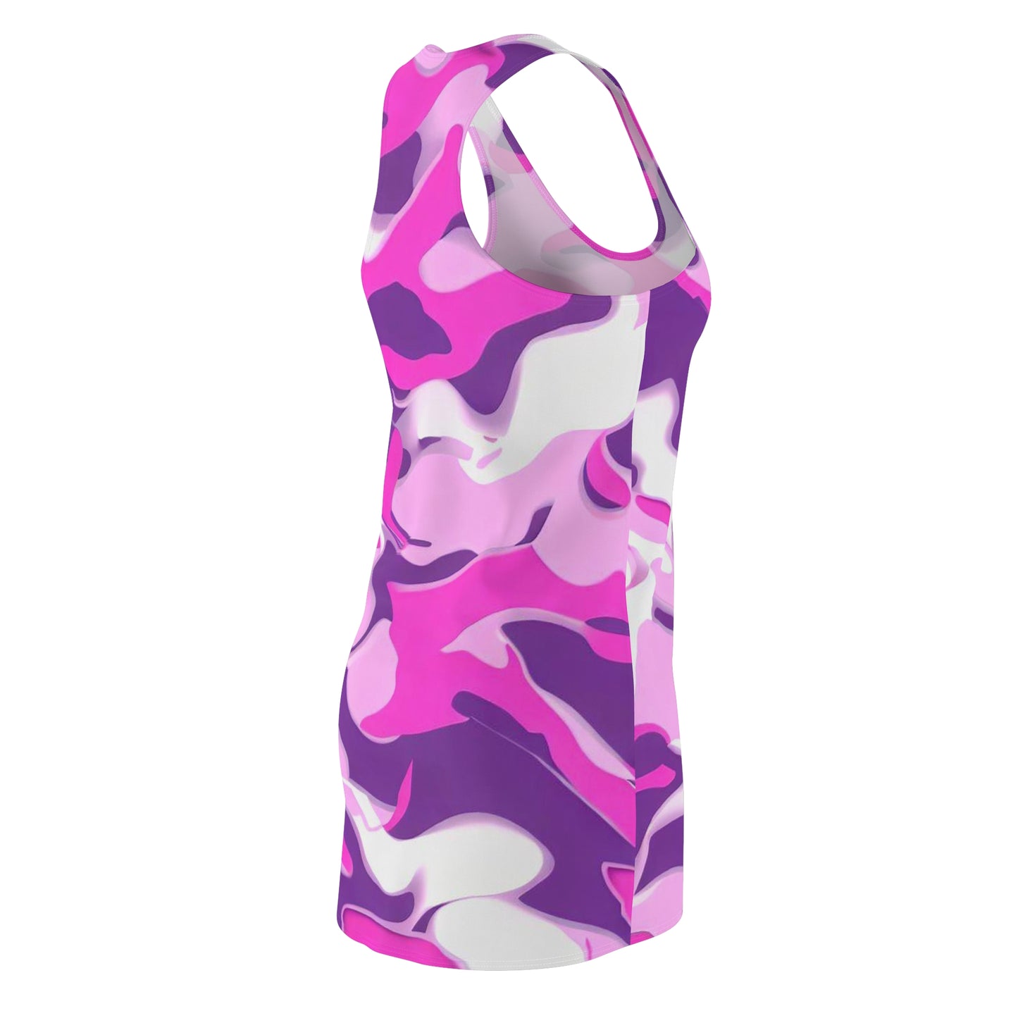 Women’s Graphic Cut & Sew Racerback Dress – 100% Polyester – “Racer 013”