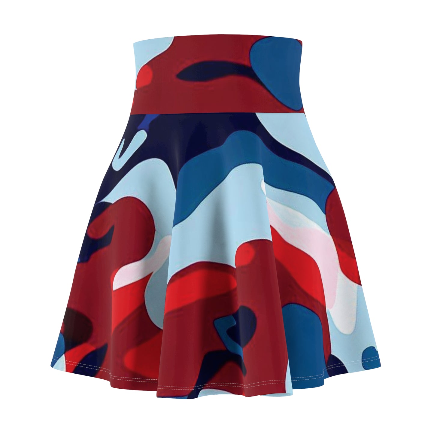 Women’s Graphic Skater Skirt – 95% Polyester / 5% Spandex – Versatile Fit – “Skirt 004”