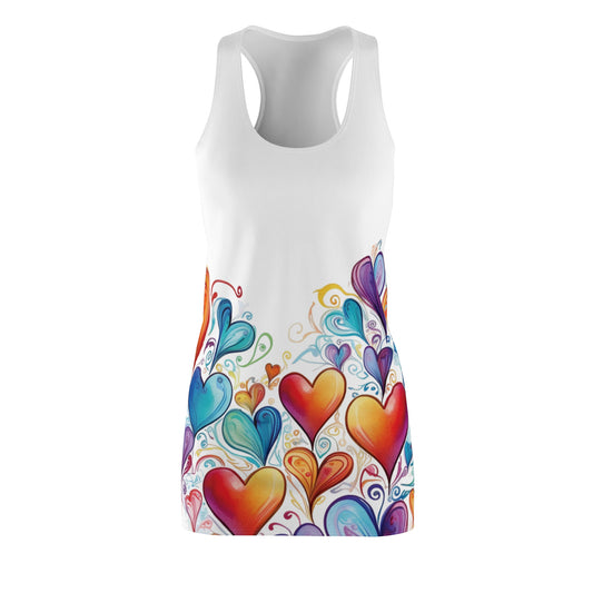Women’s Graphic Cut & Sew Racerback Dress – 100% Polyester – “Racer 027”