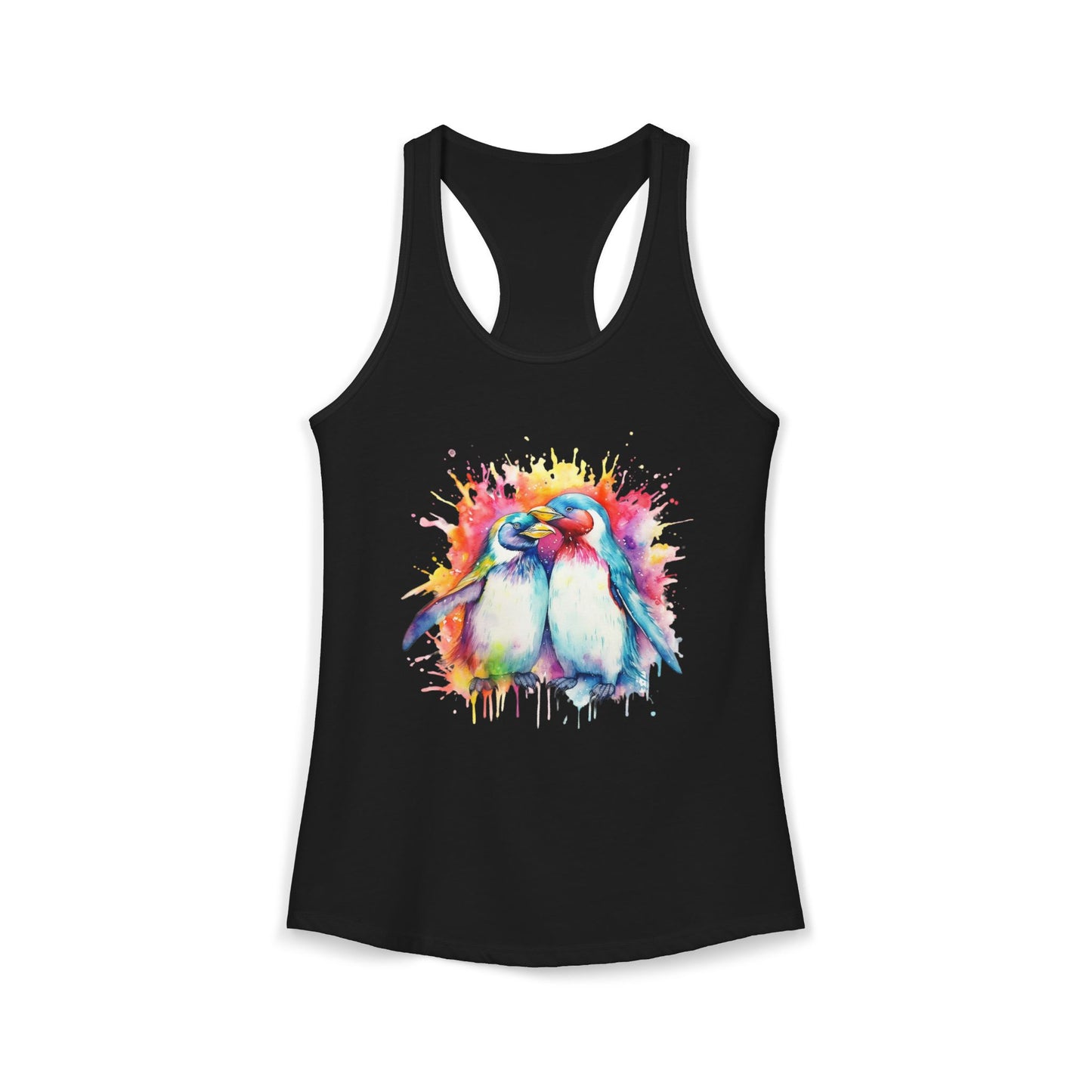 Women’s Graphic Ideal Racerback Tank – 60% Combed Cotton / 40% Polyester – Slim Fit – “Tank 004”