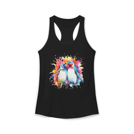 Women’s Graphic Ideal Racerback Tank – 60% Combed Cotton / 40% Polyester – Slim Fit – “Tank 004”