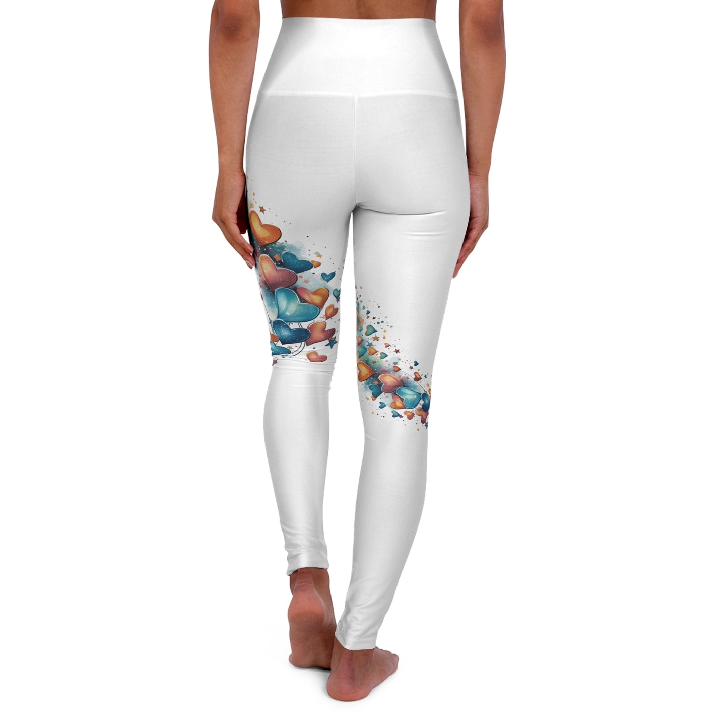 Women’s High‑Waisted Graphic Yoga Pants – 100% Polyester – Skinny Fit – “Pants 023”