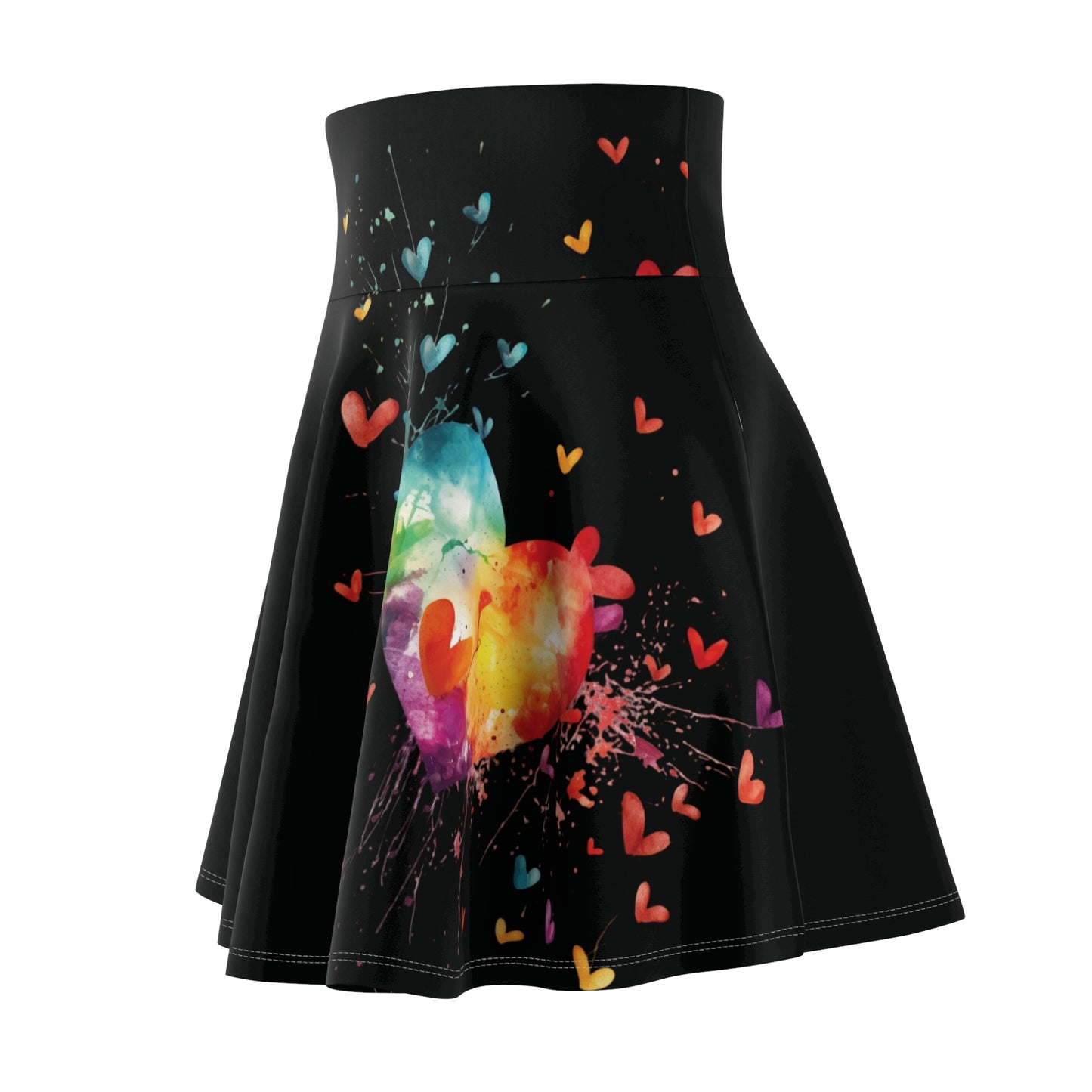 Women’s Graphic Skater Skirt – 95% Polyester / 5% Spandex – Versatile Fit – “Skirt 020”