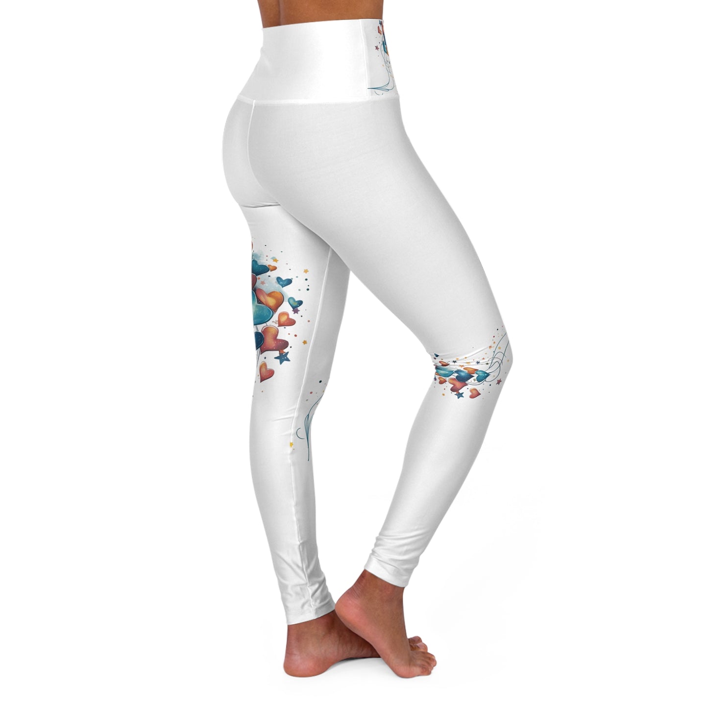Women’s High‑Waisted Graphic Yoga Pants – 100% Polyester – Skinny Fit – “Pants 023”